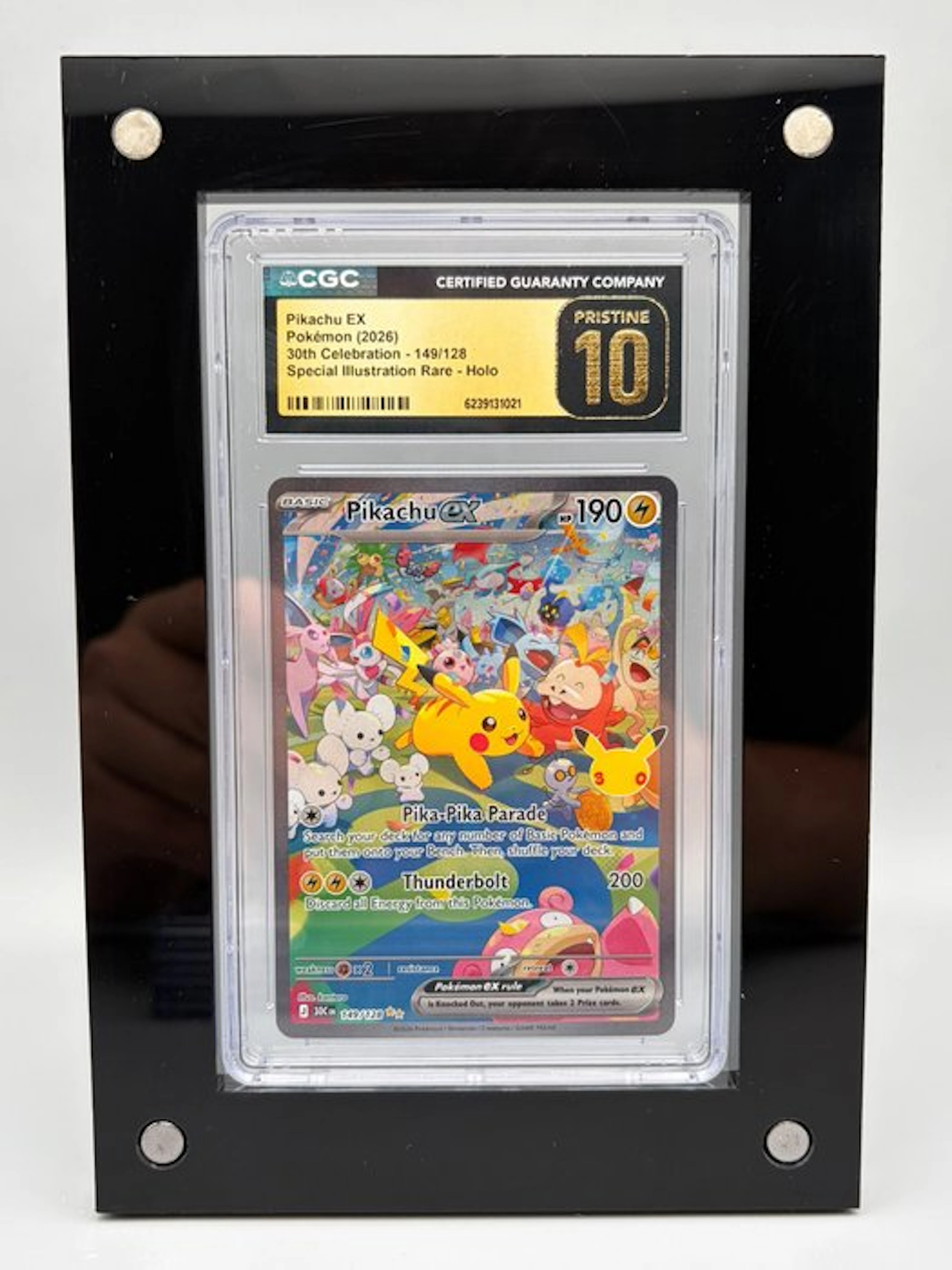 Pokémon - 1 Graded card - Pikachu ex - 30th Celebration...