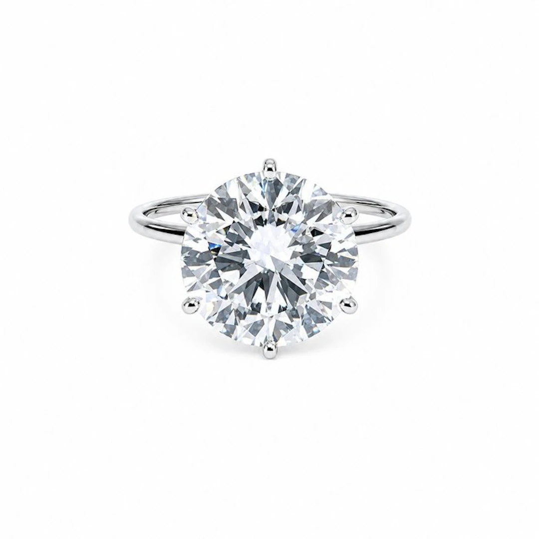 Ring - 14 kt. White gold - 7.00ct. tw. Diamond (Lab-grown)