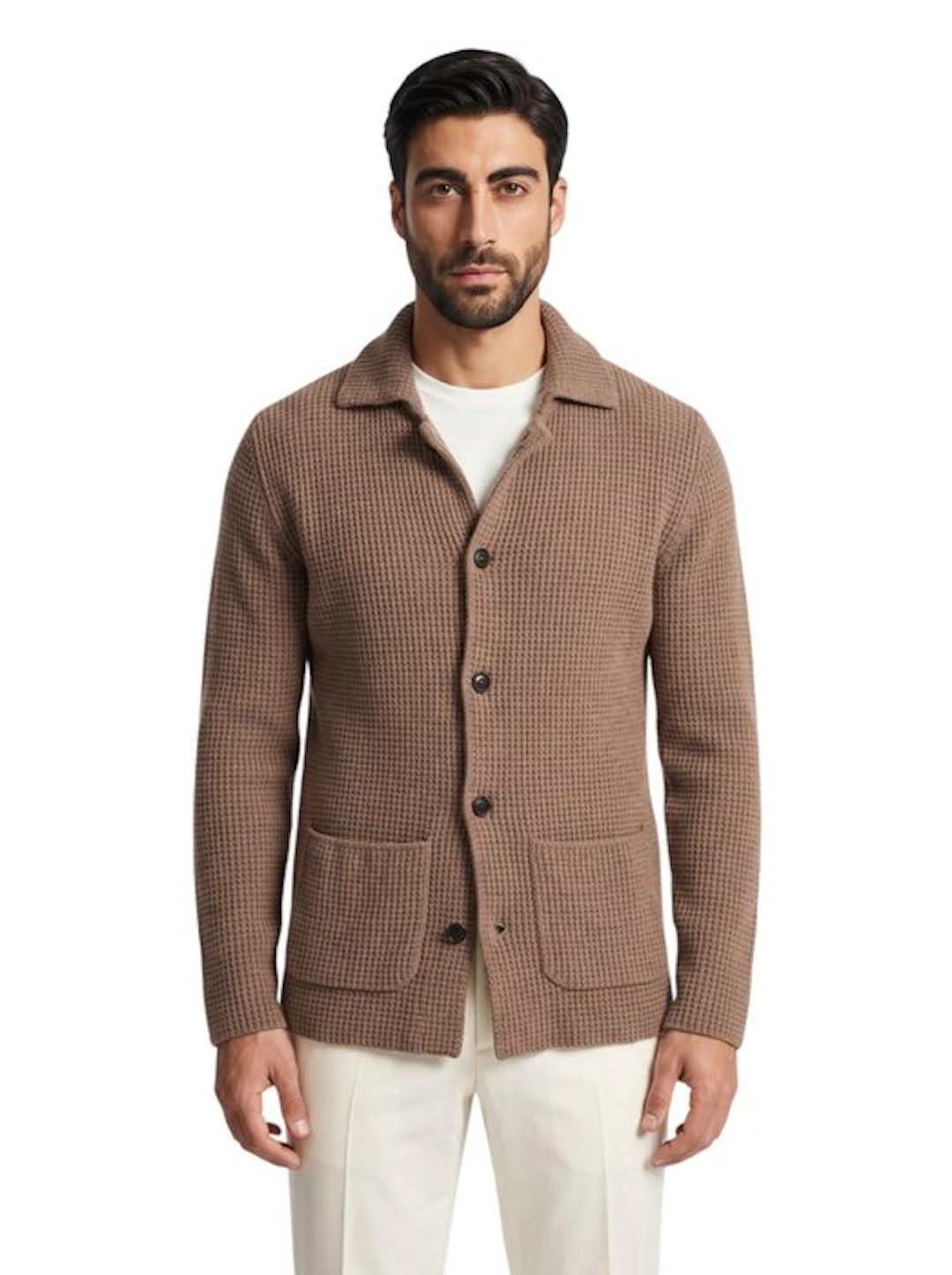 RUBINACCI NAPOLI - 50 IT - Cardigan Jacket 100% Ribbed...