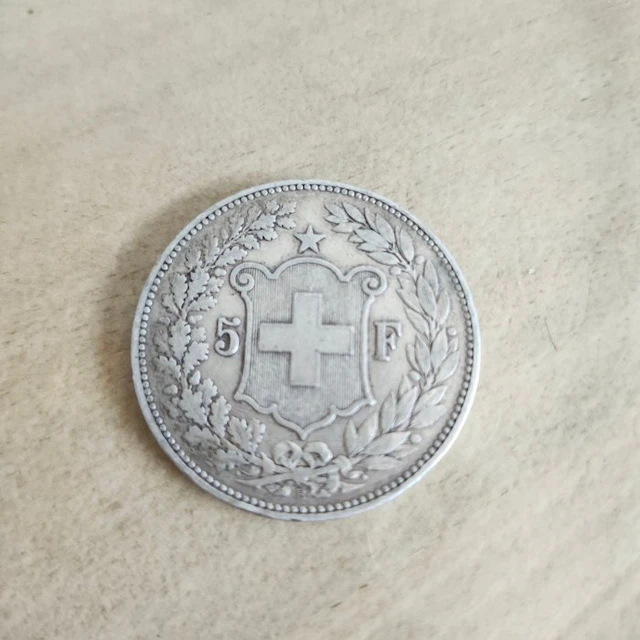 Switzerland. 5 Francs 1890