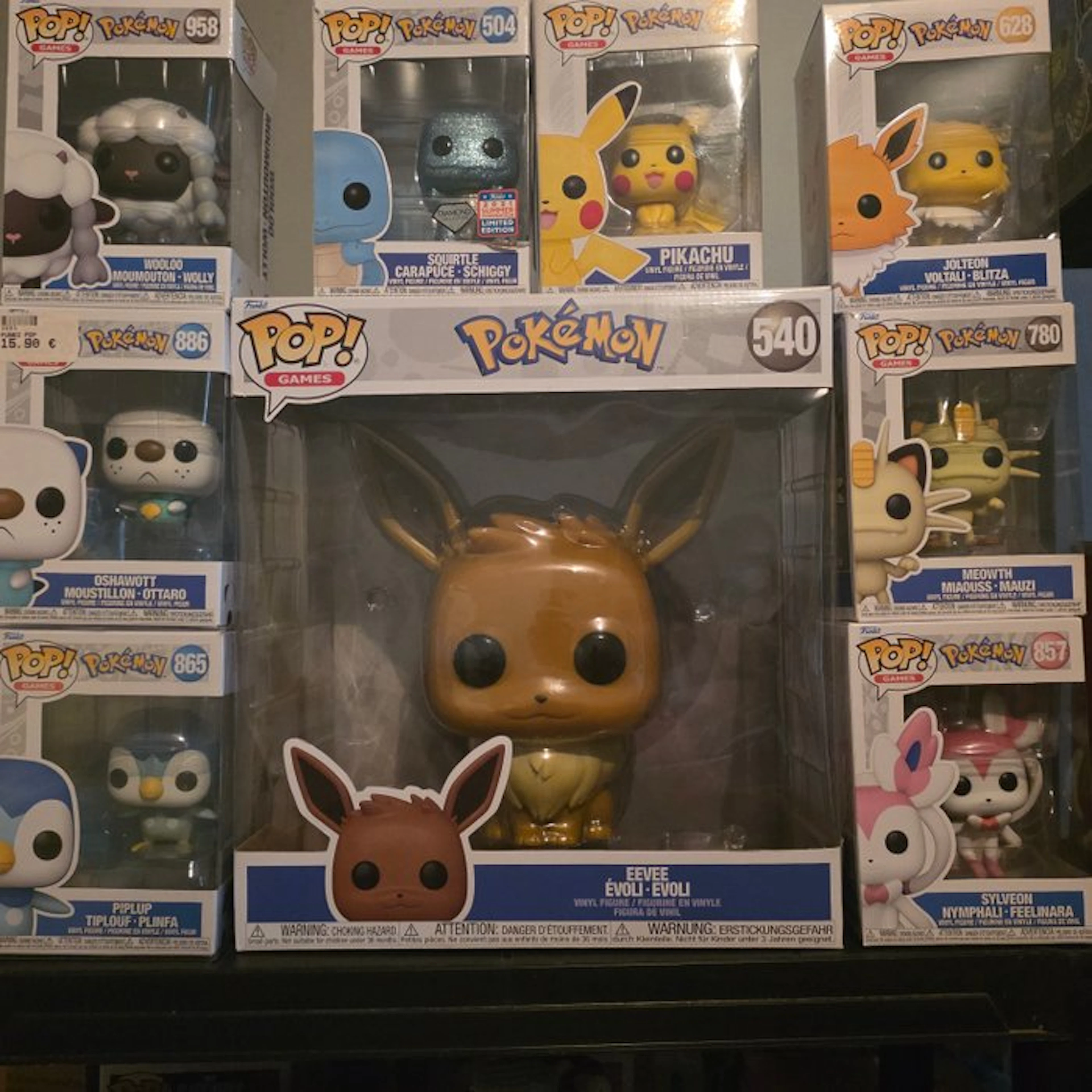 Funko - Funko Pop -Pokemon - Pikachu/ Eevee / Squirtle /...