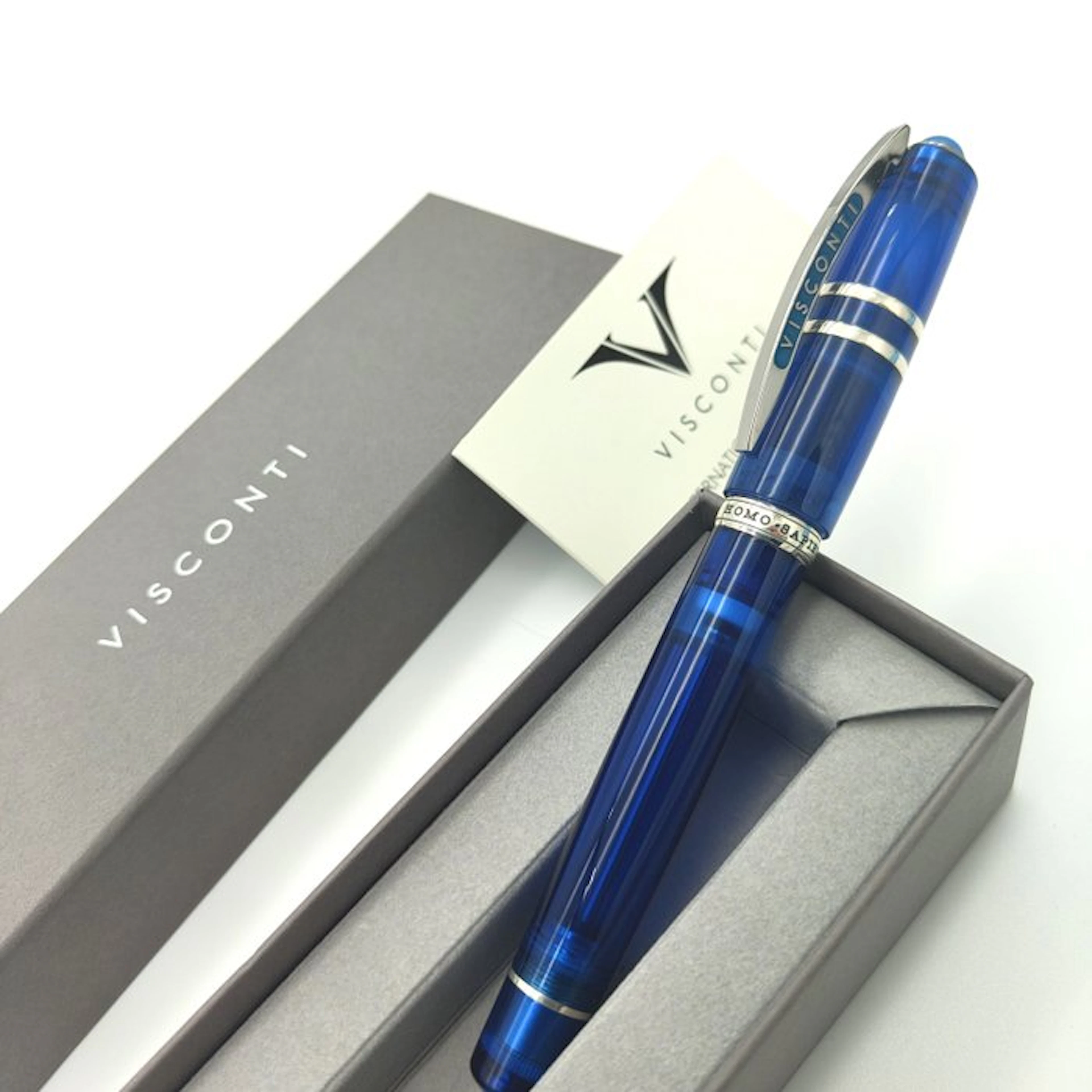 Visconti - Homo Sapiens Demo Stones Sapphire Fountain pen - Fountain pen