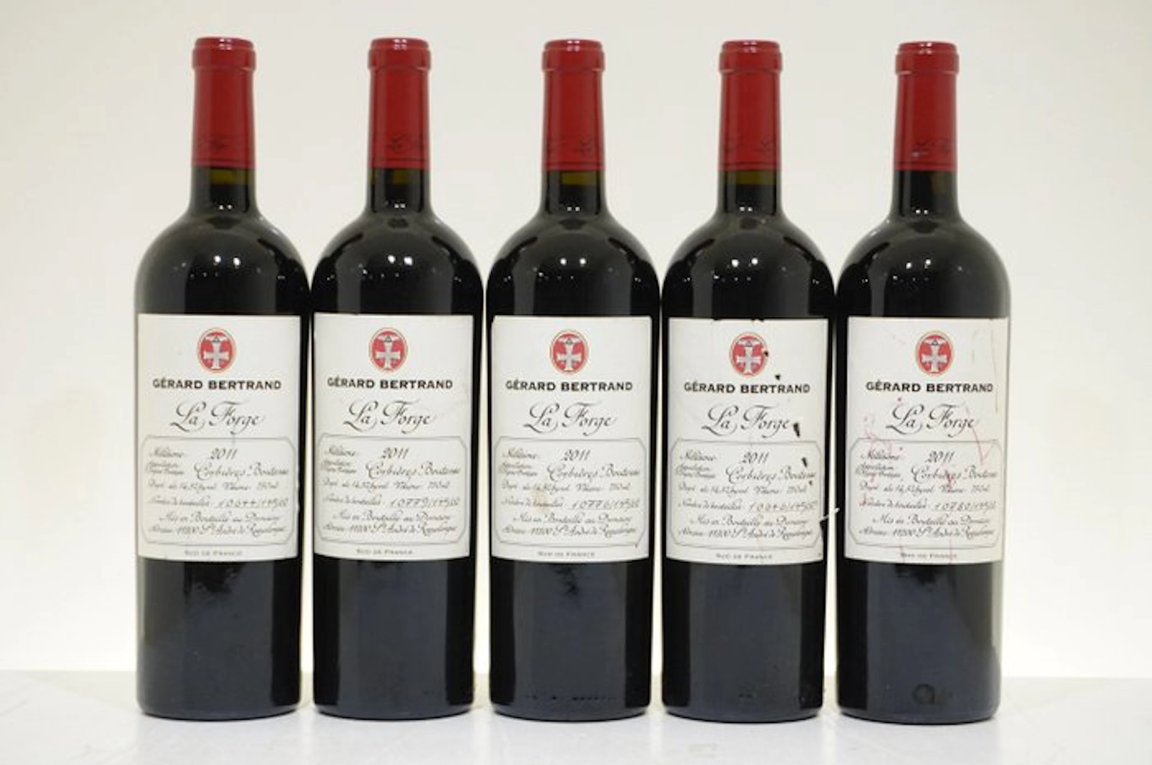 2011 Gérard Bertrand "La Forge" - Corbieres-Boutenac - 5 Bottles (0.75L)