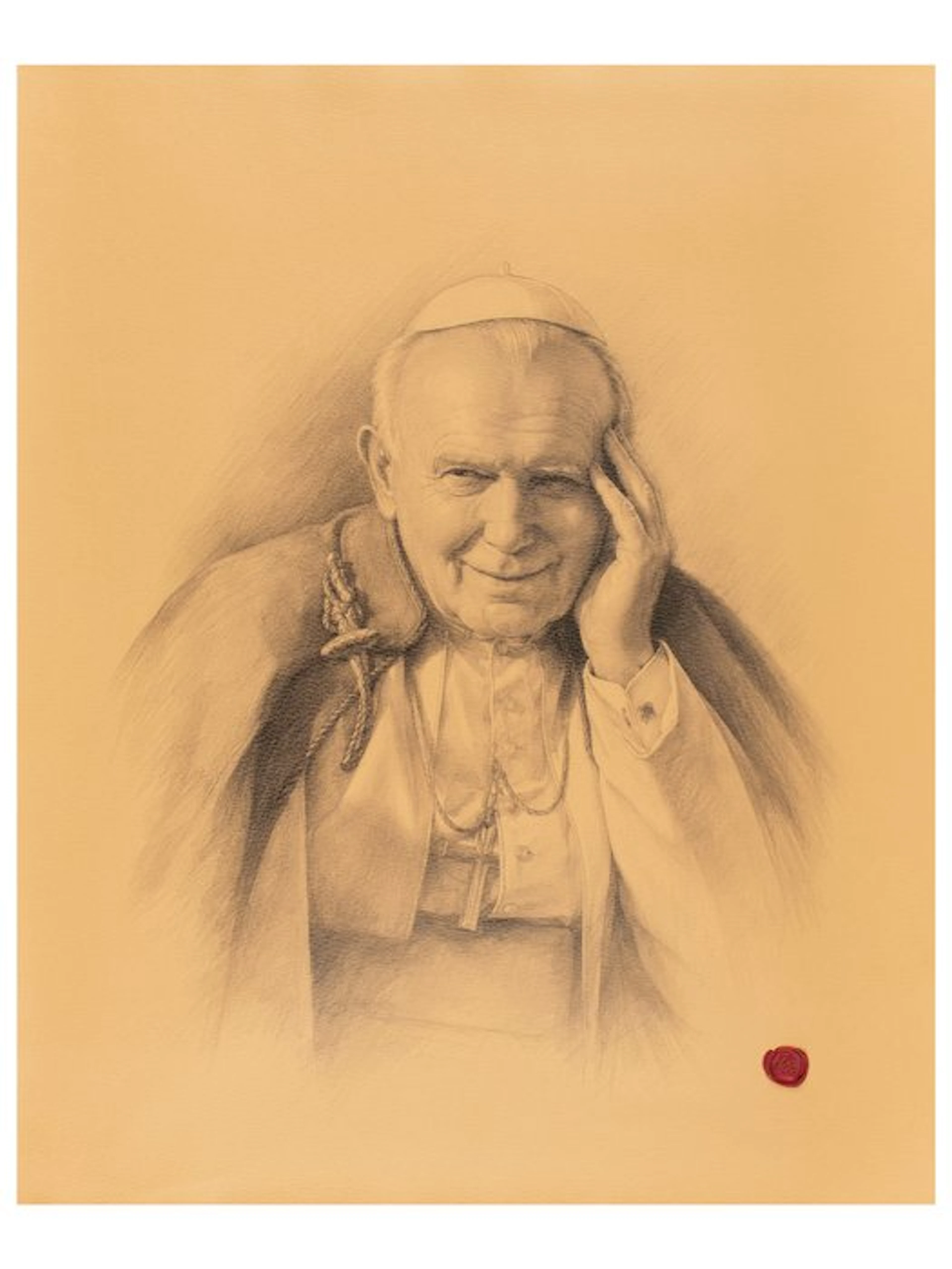 Shepherd of Hope – Print on Leather 84.50 x 68.00 cm...