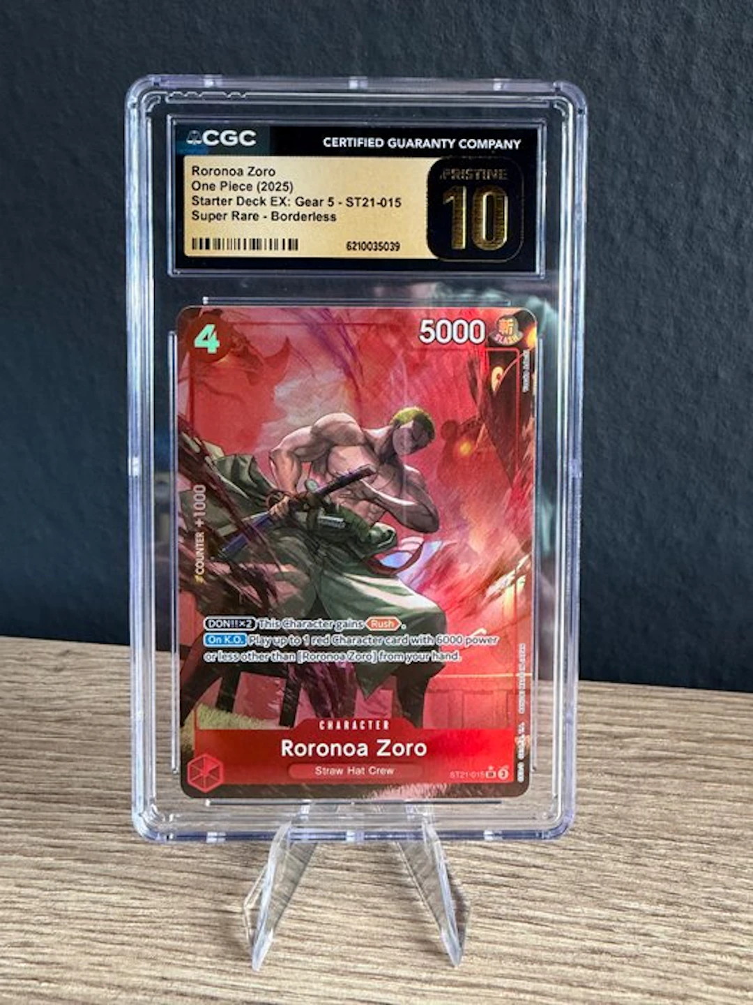 Bandai - 1 Graded card - One Piece - Roronoa Zoro...