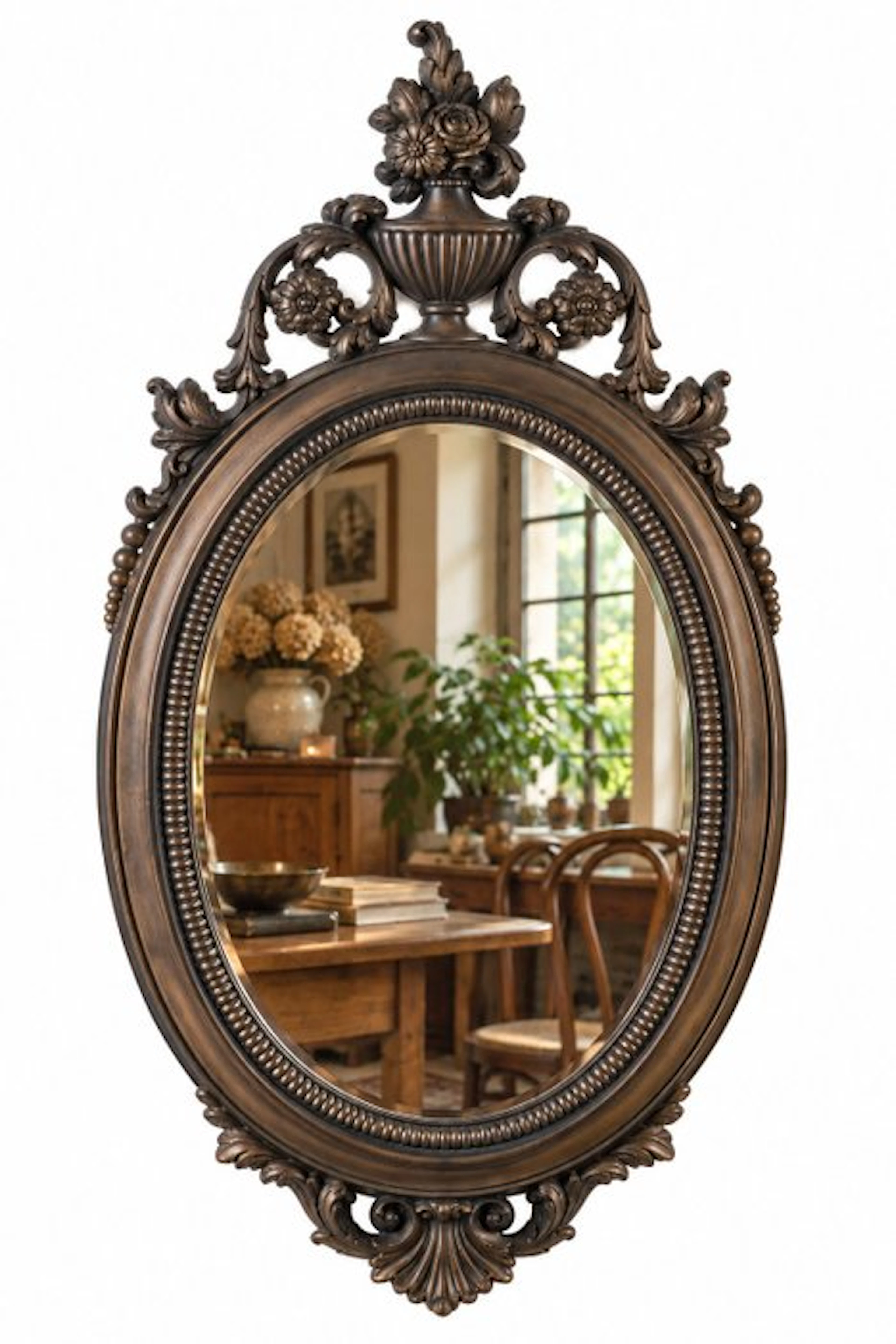 Roberta - Mirror - Wood, Bronze - Roberta's Mirror