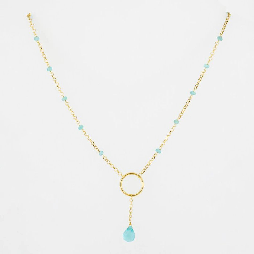 Choker necklace - 18 kt. Yellow gold - 1.80ct. tw. Topaz - Topaz