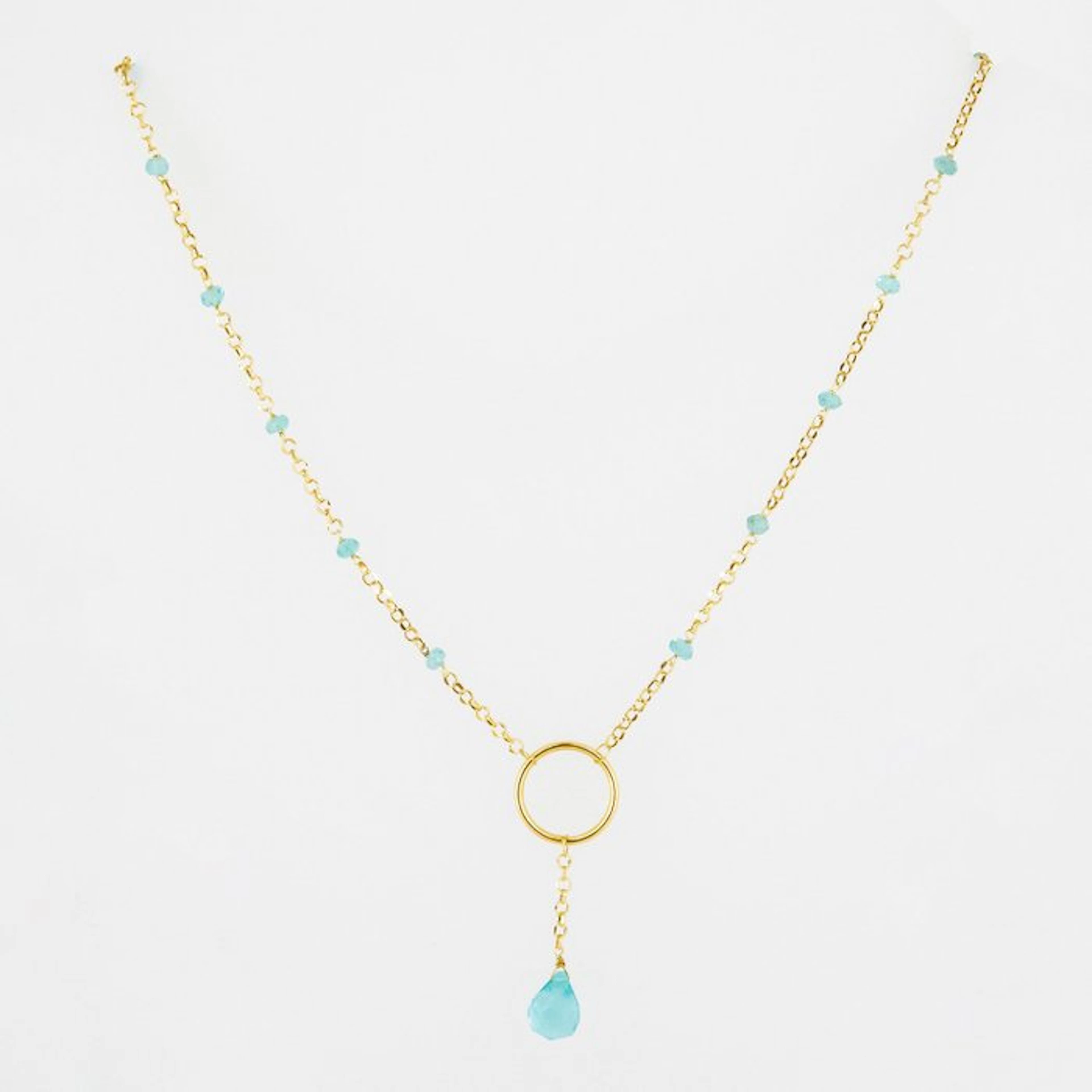 Choker necklace - 18 kt. Yellow gold - 1.80ct. tw. Topaz - Topaz