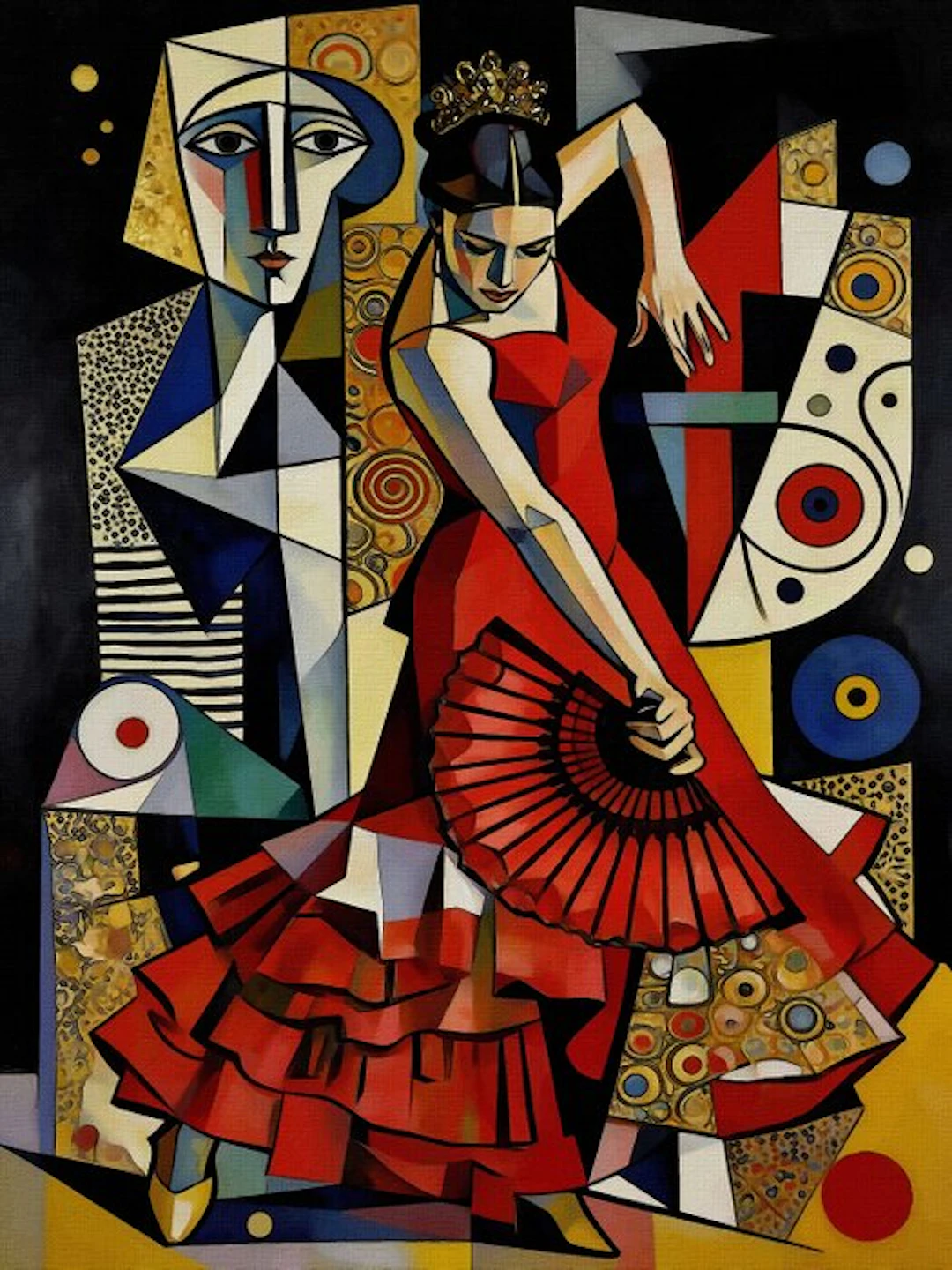 Léa Roche (1964) - Rojo Flamenco