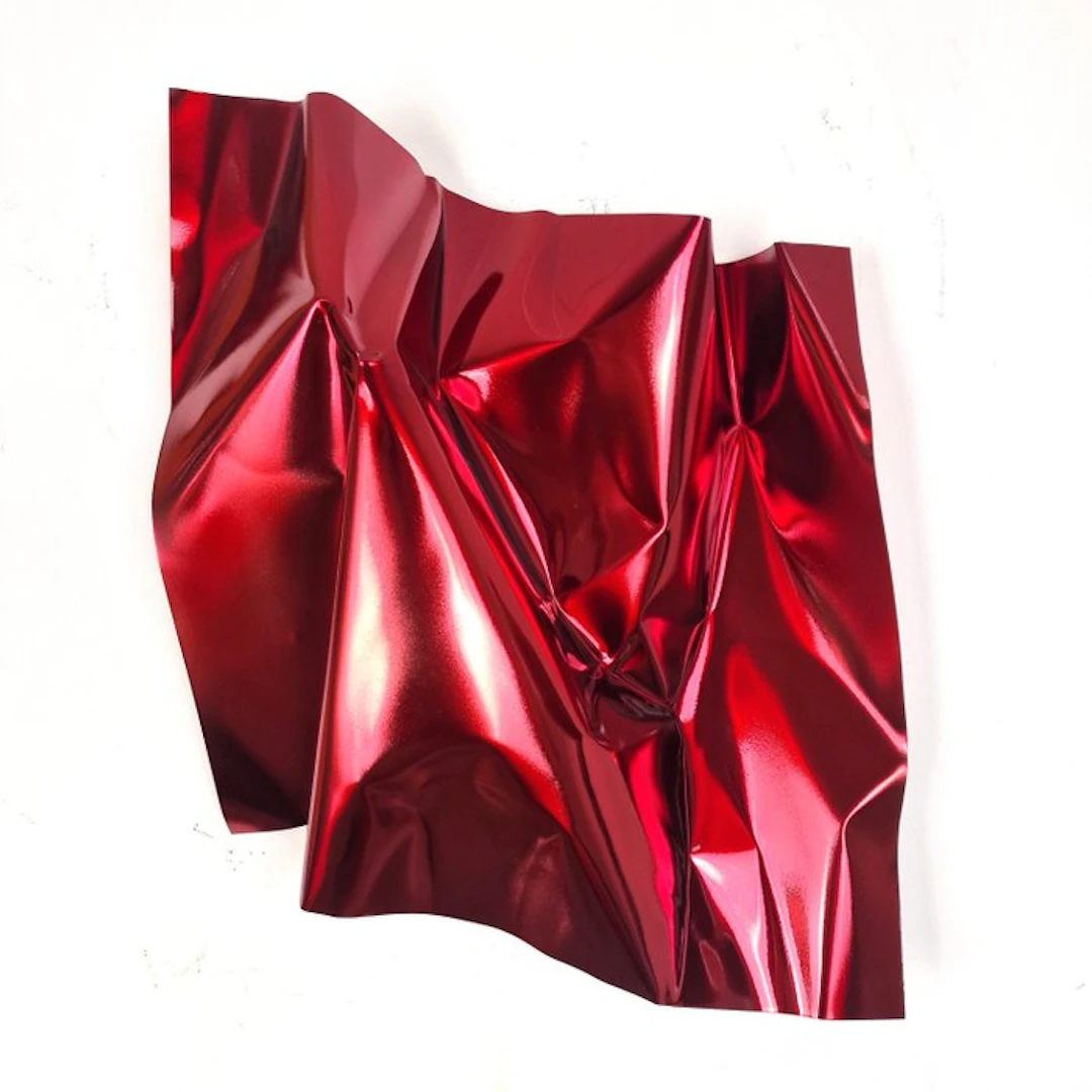José Soler Art - Steel Silk. Red (Wall Sculpture)