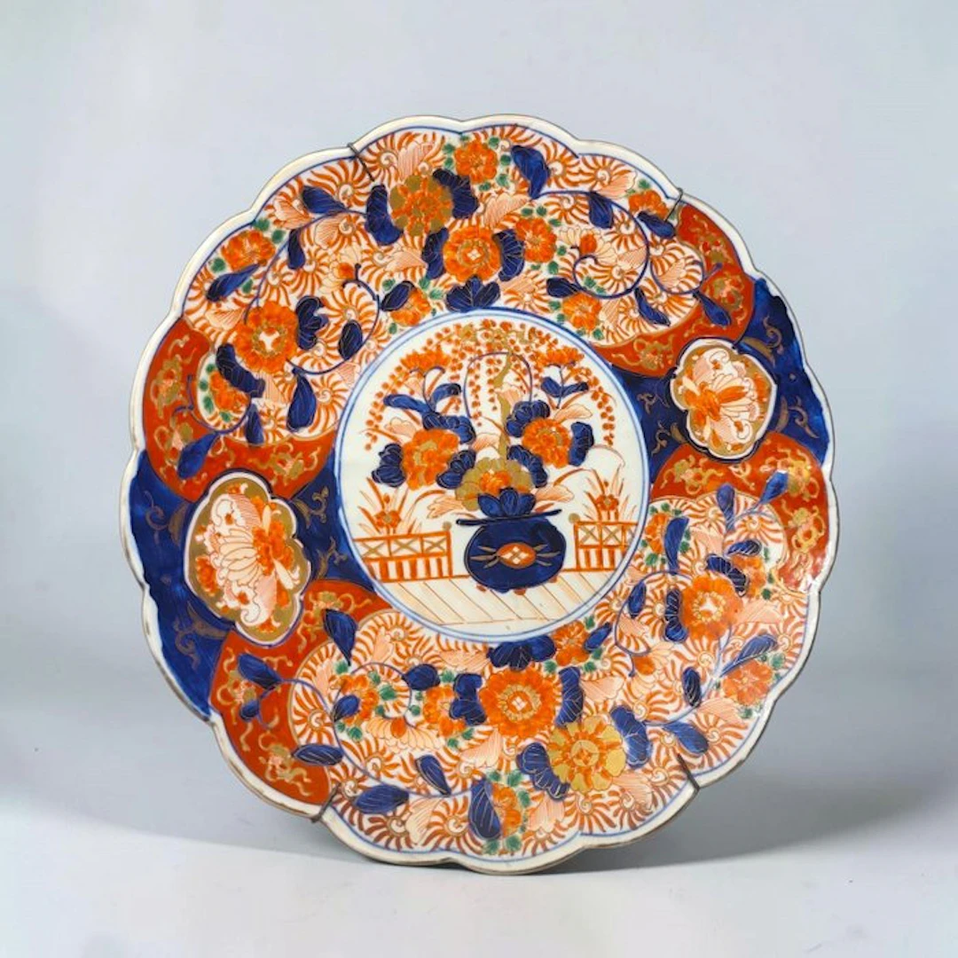 Late 19th - Japanese Imari Porcelain Charger - Porcelain...