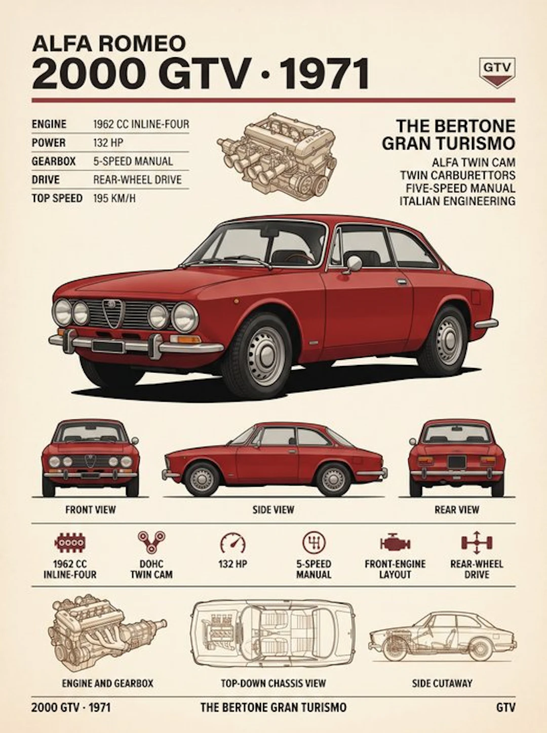 Shmidt.Art - Alfa Romeo - ALFA ROMEO 2000 GTV 1971 - 1970s
