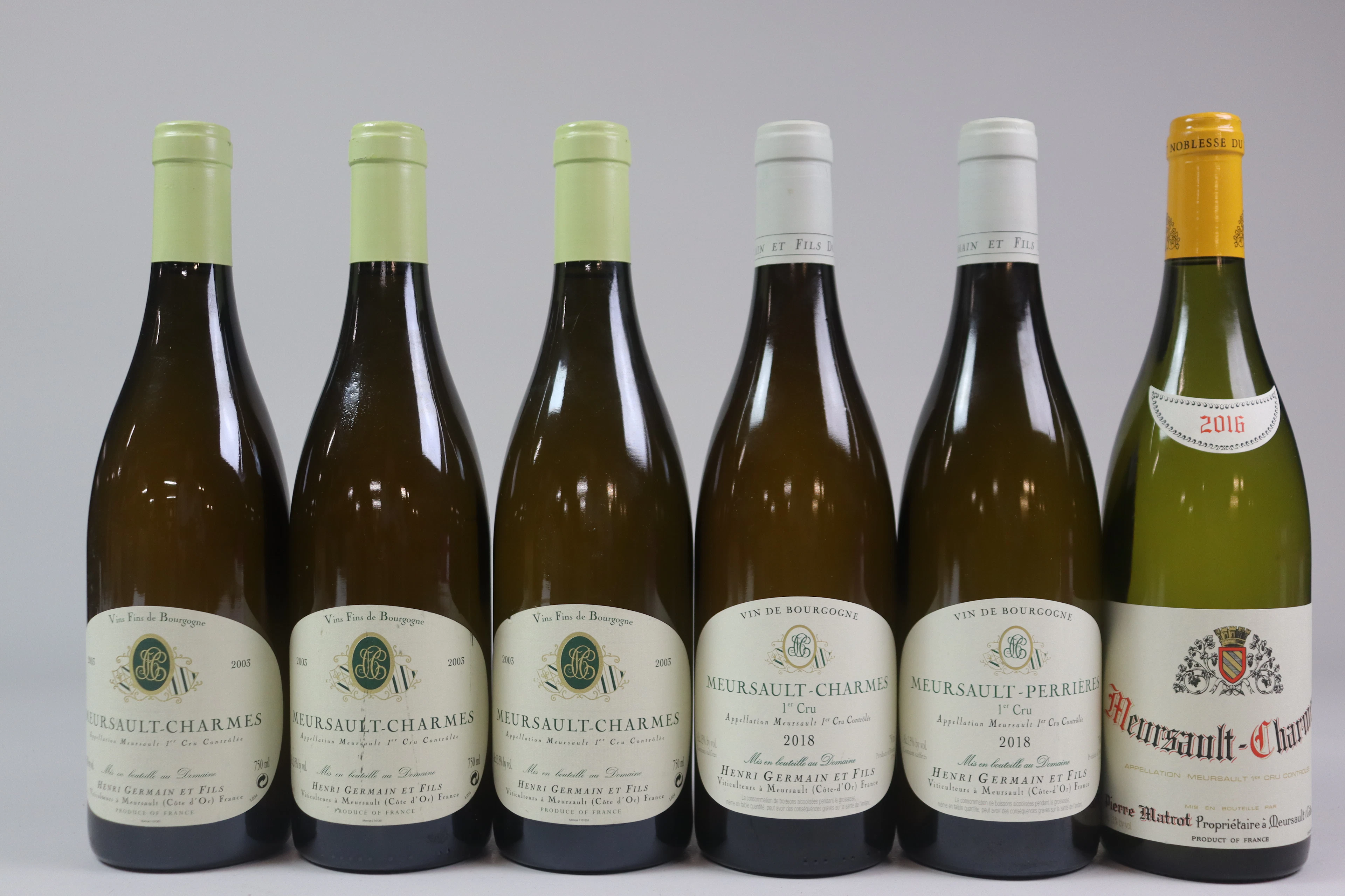 Mixed lot Meursault 2003/2016/2018