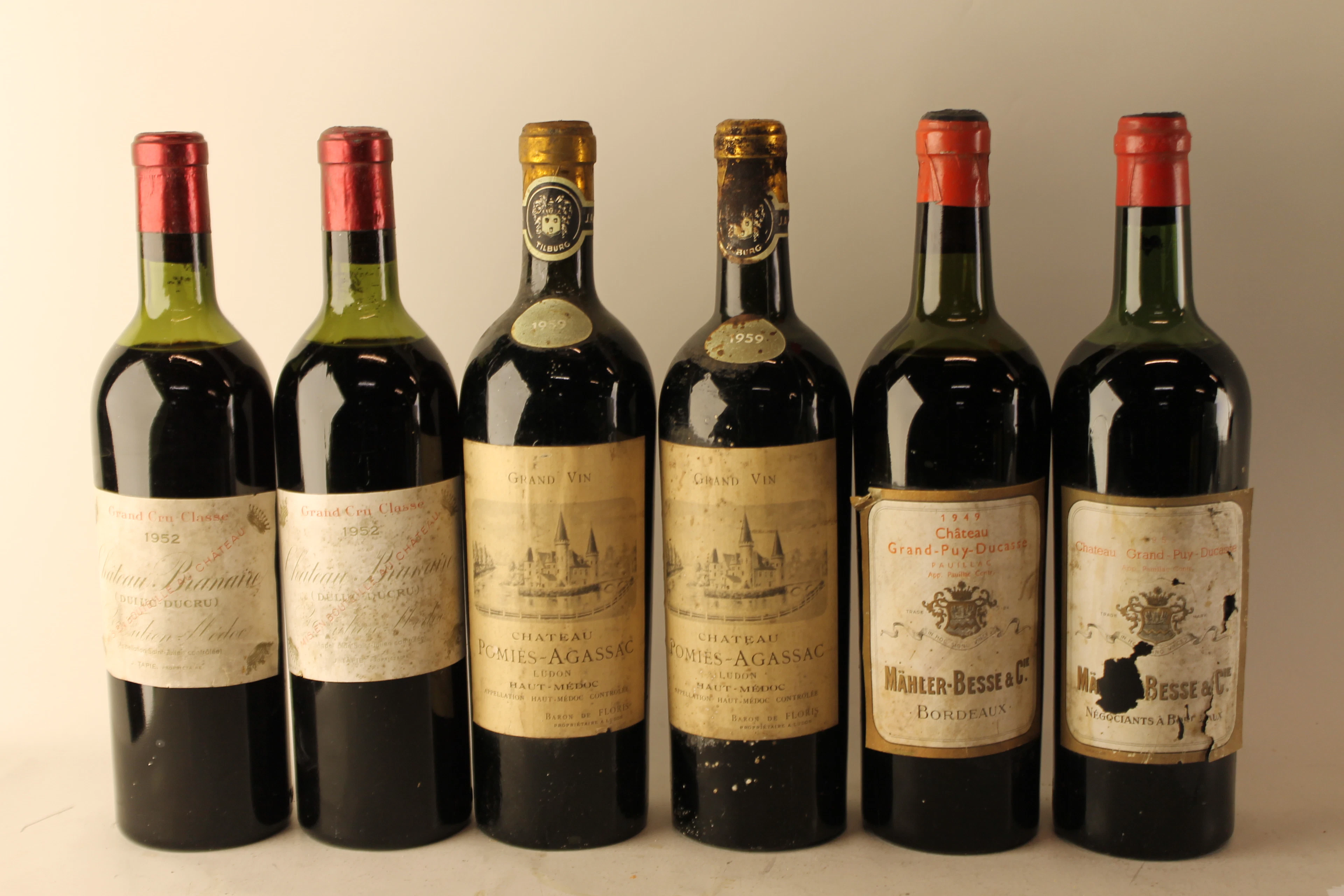Mixed Lot Bordeaux 1949-1959