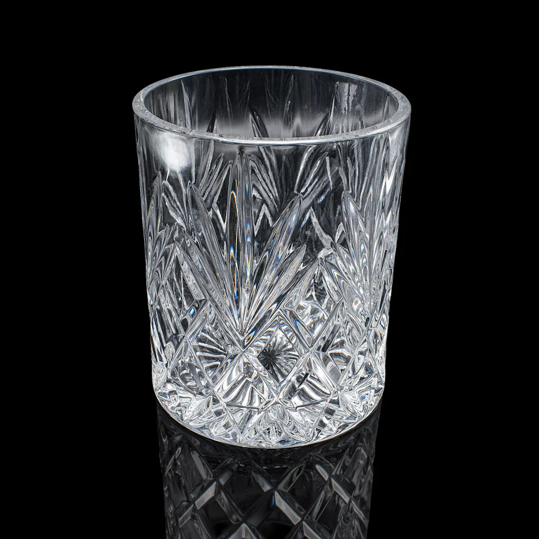 Vintage 75cl Champagne Bottle Cooler, English, Cut Crystal, Ice Bucket, C.1970