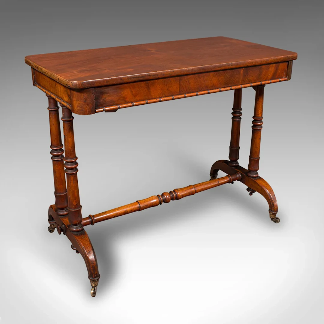 Antique Hallway Side Table, English, Portico, Writing Desk, Regency, Circa 1820