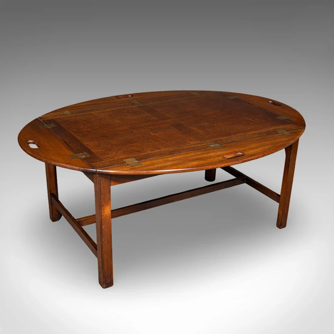 Large Vintage Butler's Tray Table, English, Serving Stand, Art Deco, Circa 1930