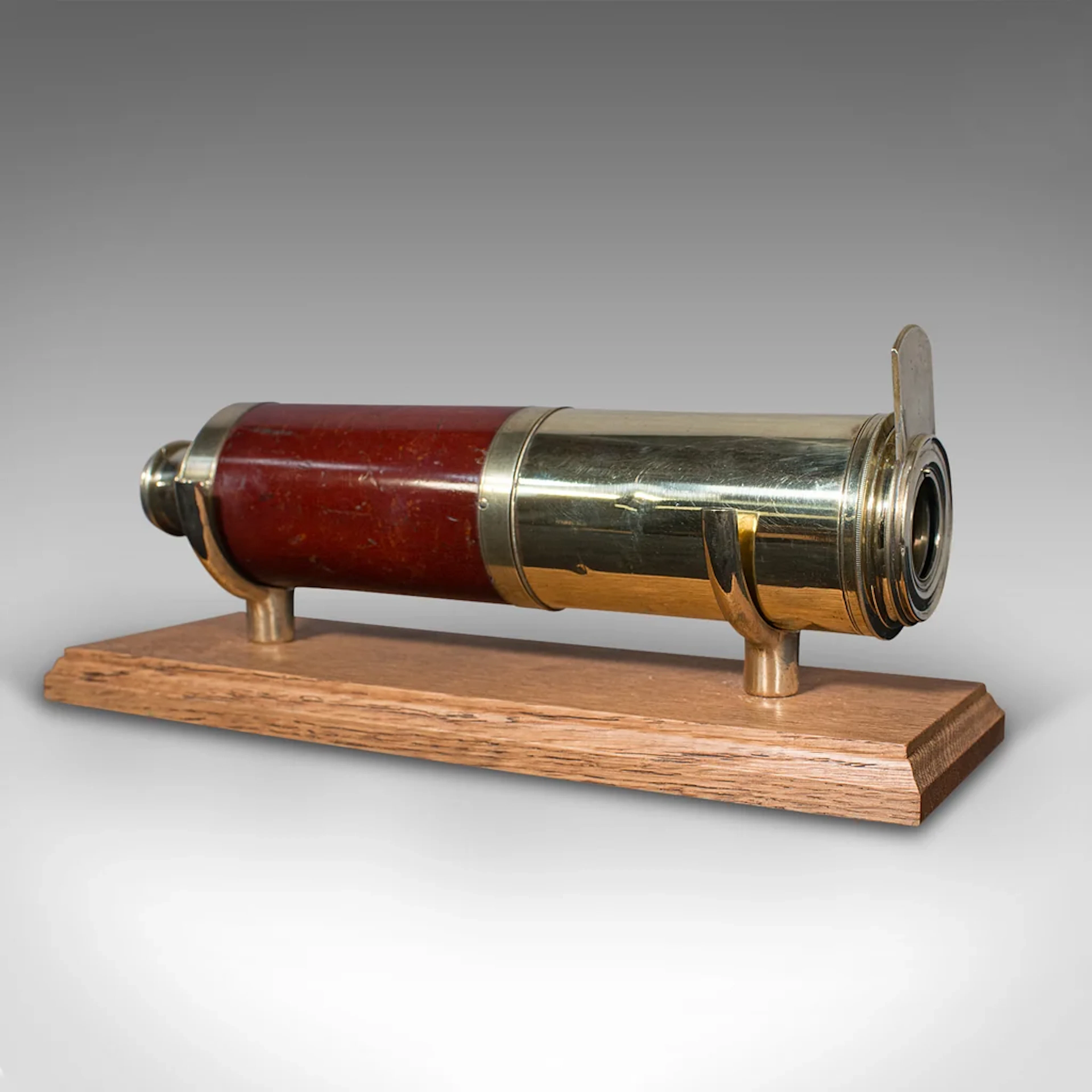 Antique 3 Draw Telescope, English, Terrestrial, Davis of London, Victorian