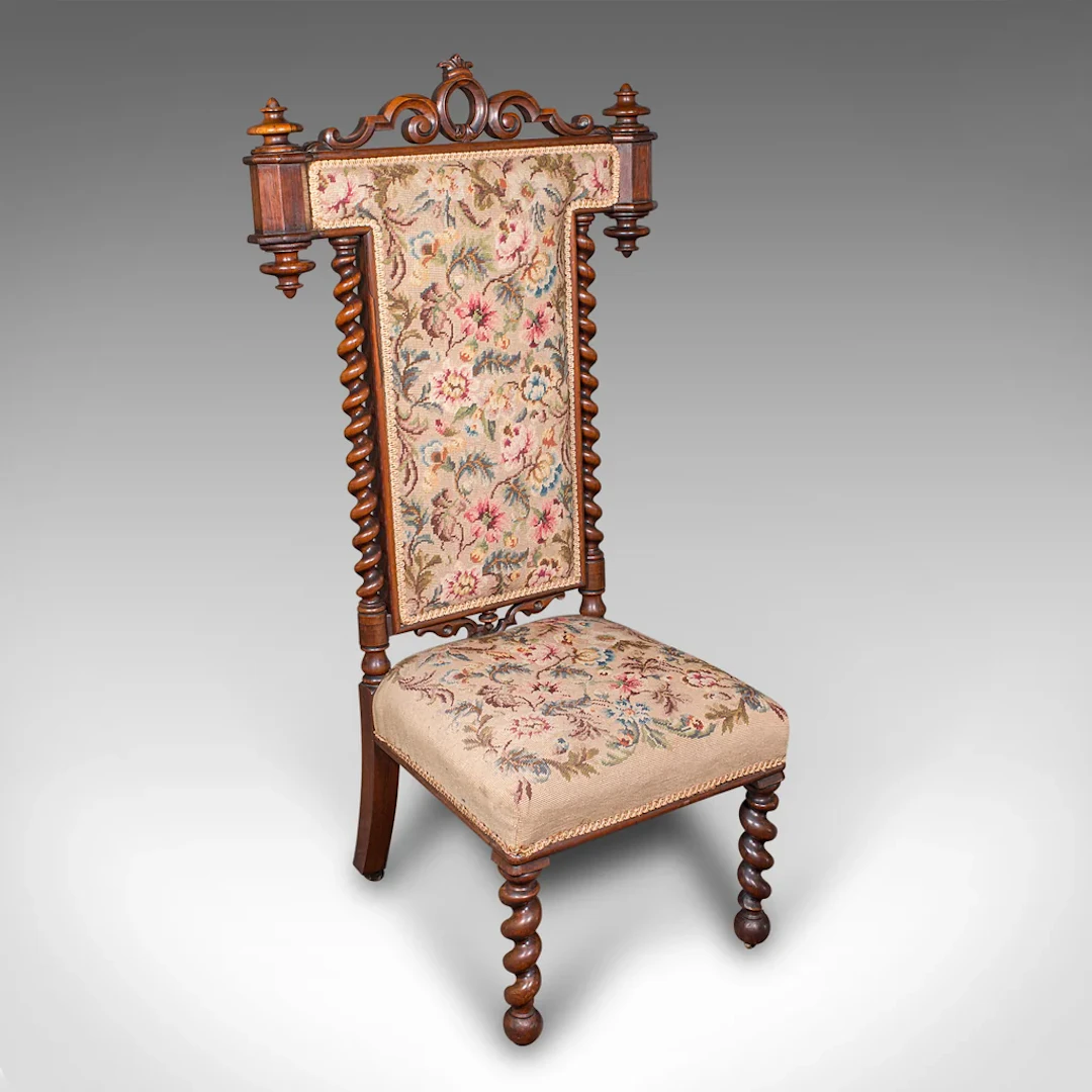 Antique Rector's Prie-Dieu Chair, English, Ecclesiastical Prayer Seat, Regency