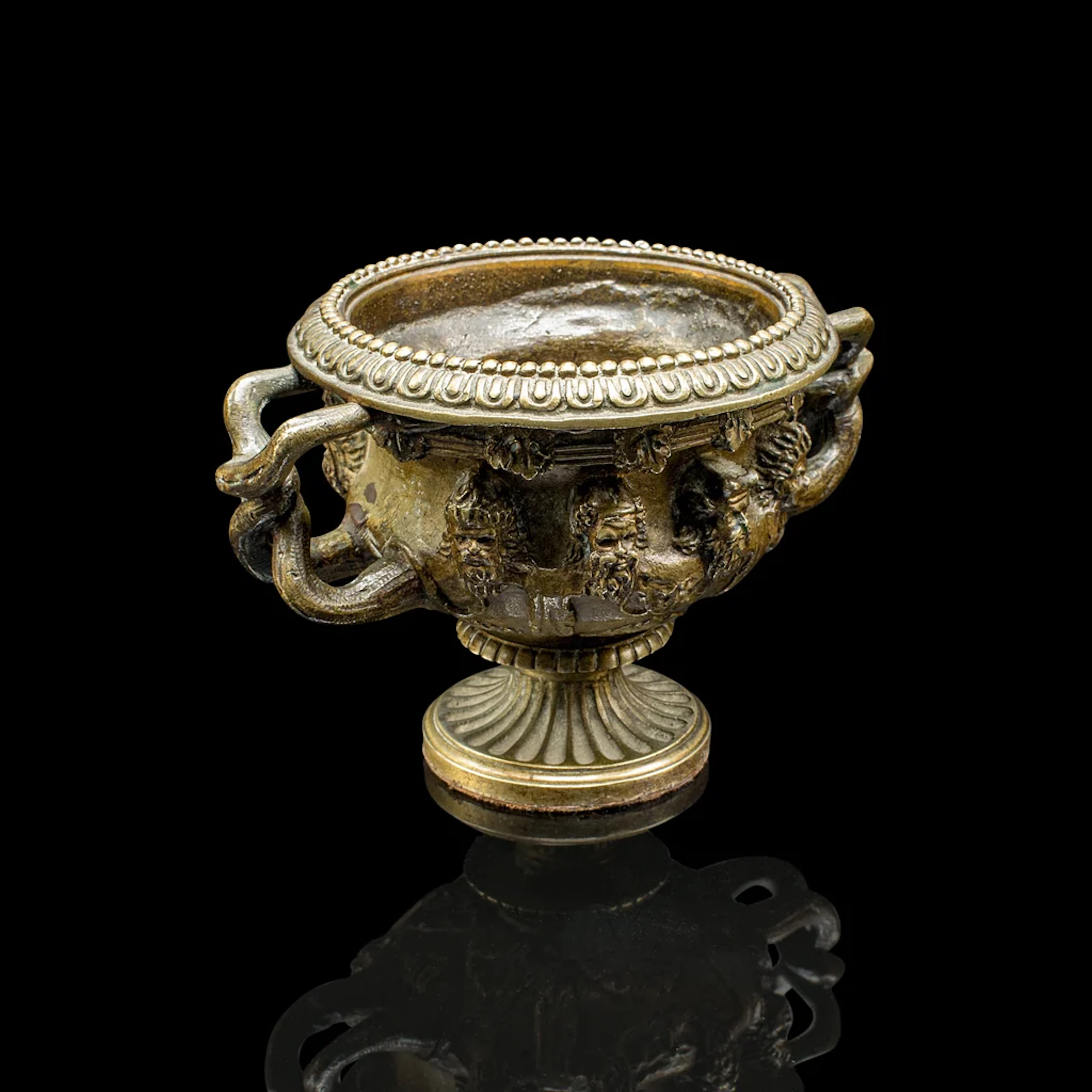 Small Antique Grand Tour Warwick Vase, Victorian, Italian Decor, Planter