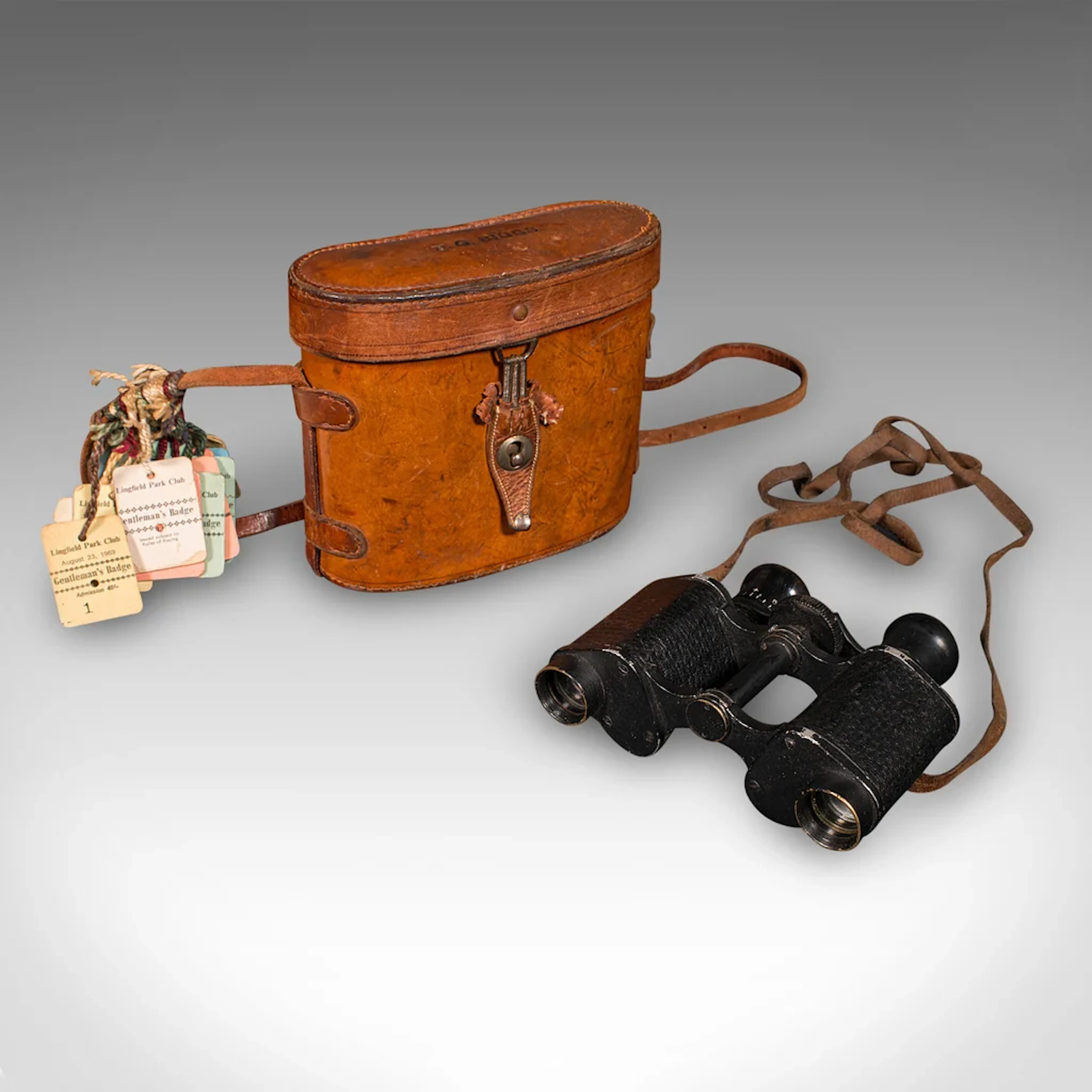 Vintage Pair of Binoculars, Scottish, Racecourse Spotter's Glasses