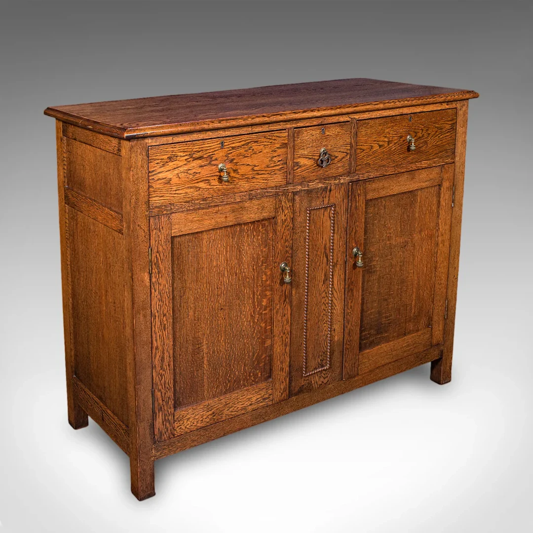 Antique Dining Cabinet, English, Oak, Sideboard, Drinks Cupboard
