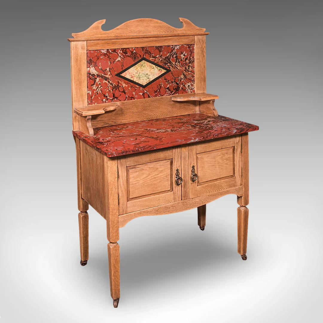 Antique Washstand, English, Pine, Dressing Table, Country House, Edwardian