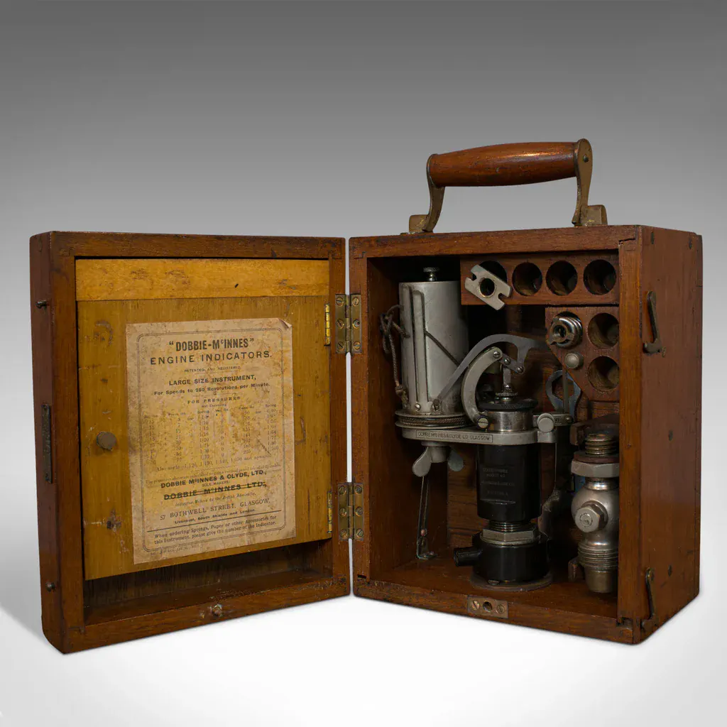 Antique Engine Indicator, Scottish, Scientific Instrument, Dobbie ...