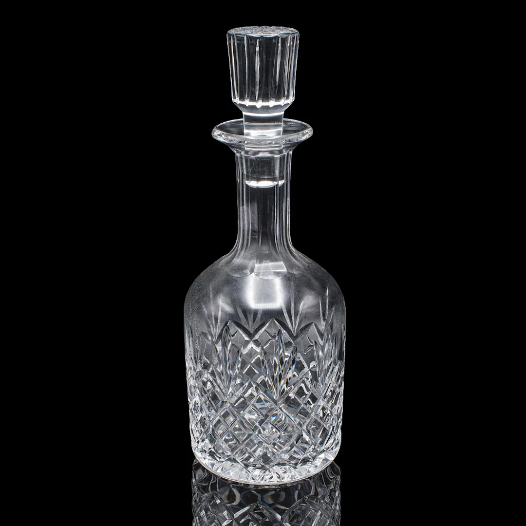 Vintage Sherry Decanter, English, Cut Glass, Spirit Bottle, Liqueur, Port, Gin