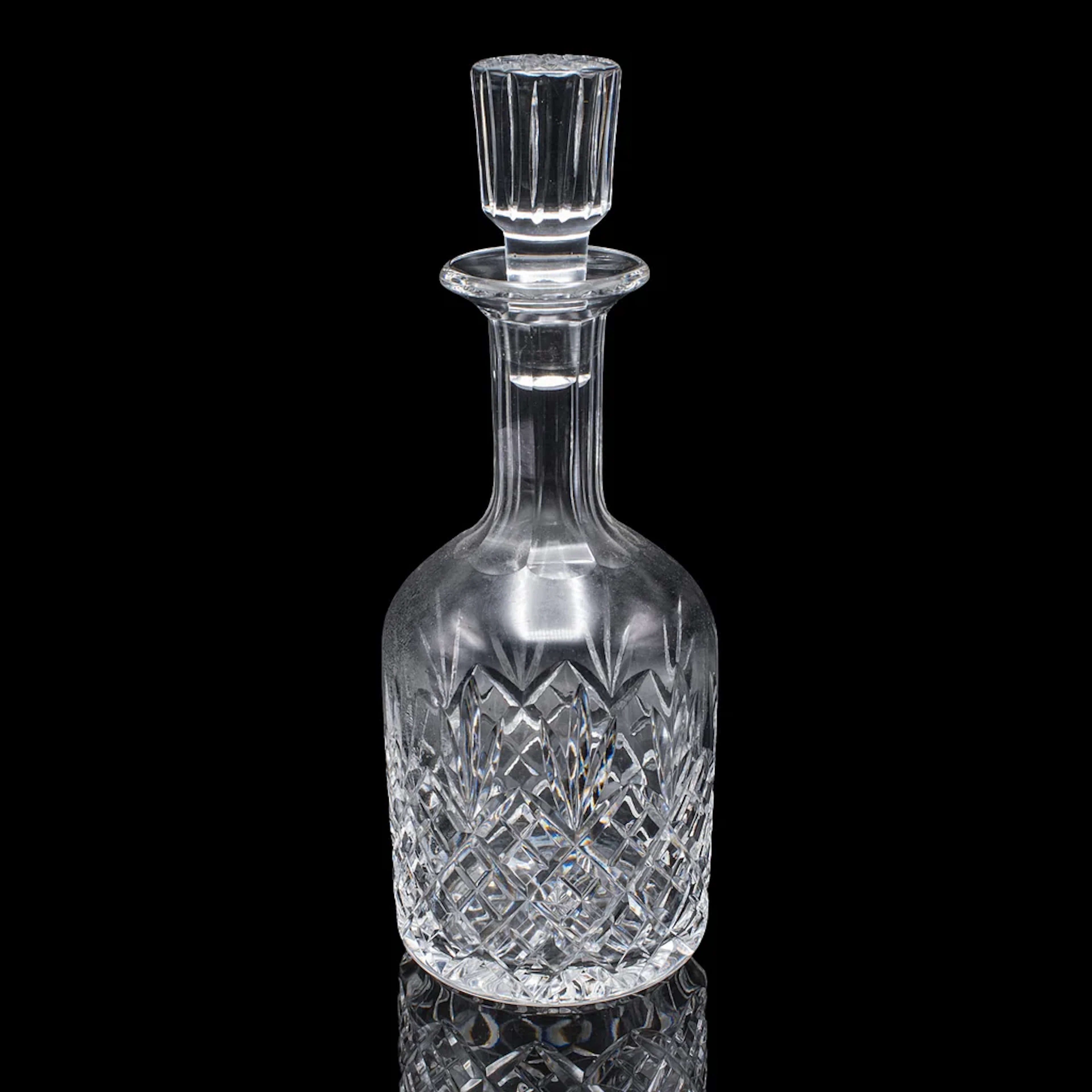 Vintage Sherry Decanter, English, Cut Glass, Spirit Bottle, Liqueur, Port, Gin