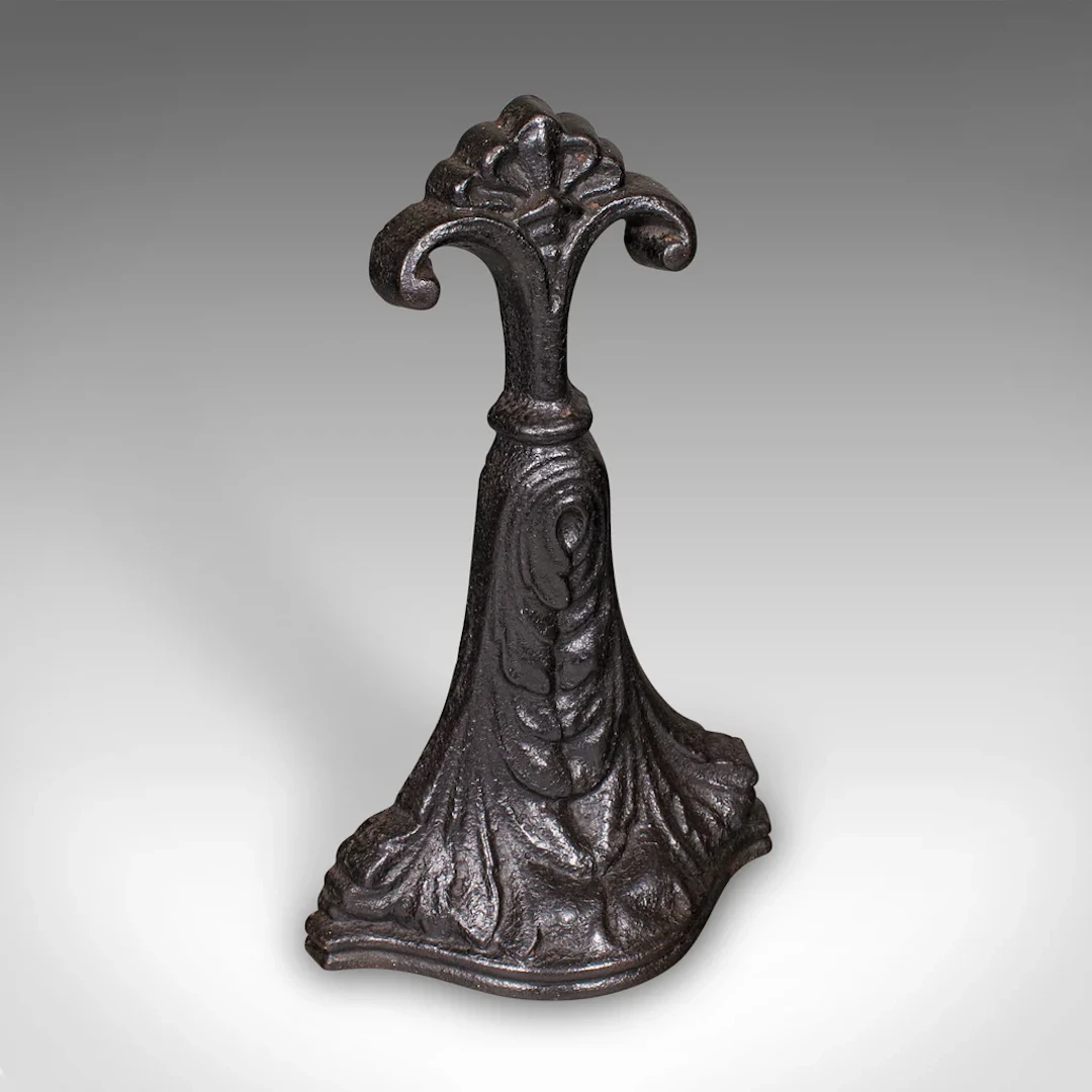 Antique Door Porter, English, Cast Iron, Doorstop, Keeper, Victorian