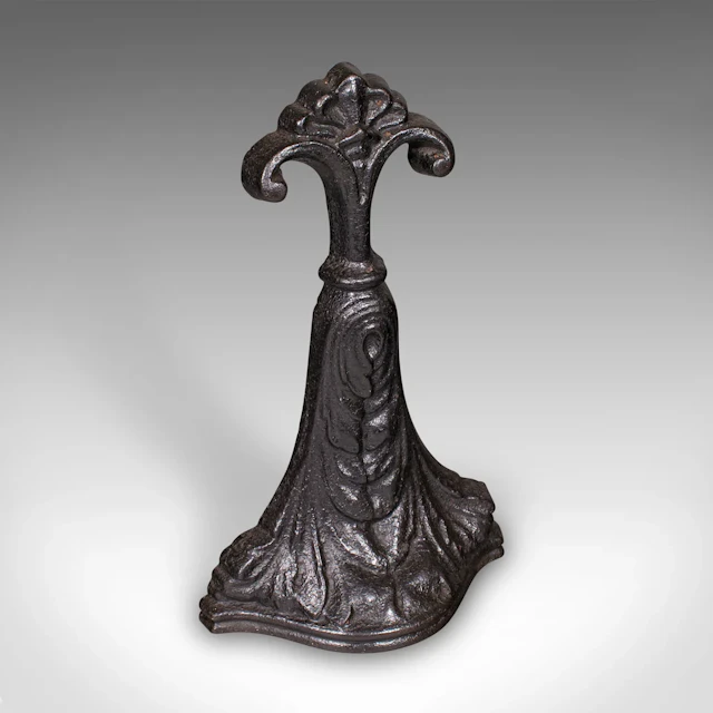 Antique Door Porter, English, Cast Iron, Doorstop, Keeper, Victorian