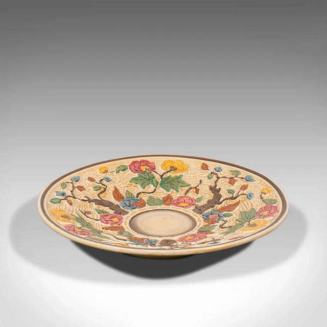 Vintage Decorative Serving Plate, English, Ceramic, Dish, Mid 20th, Circa 1950