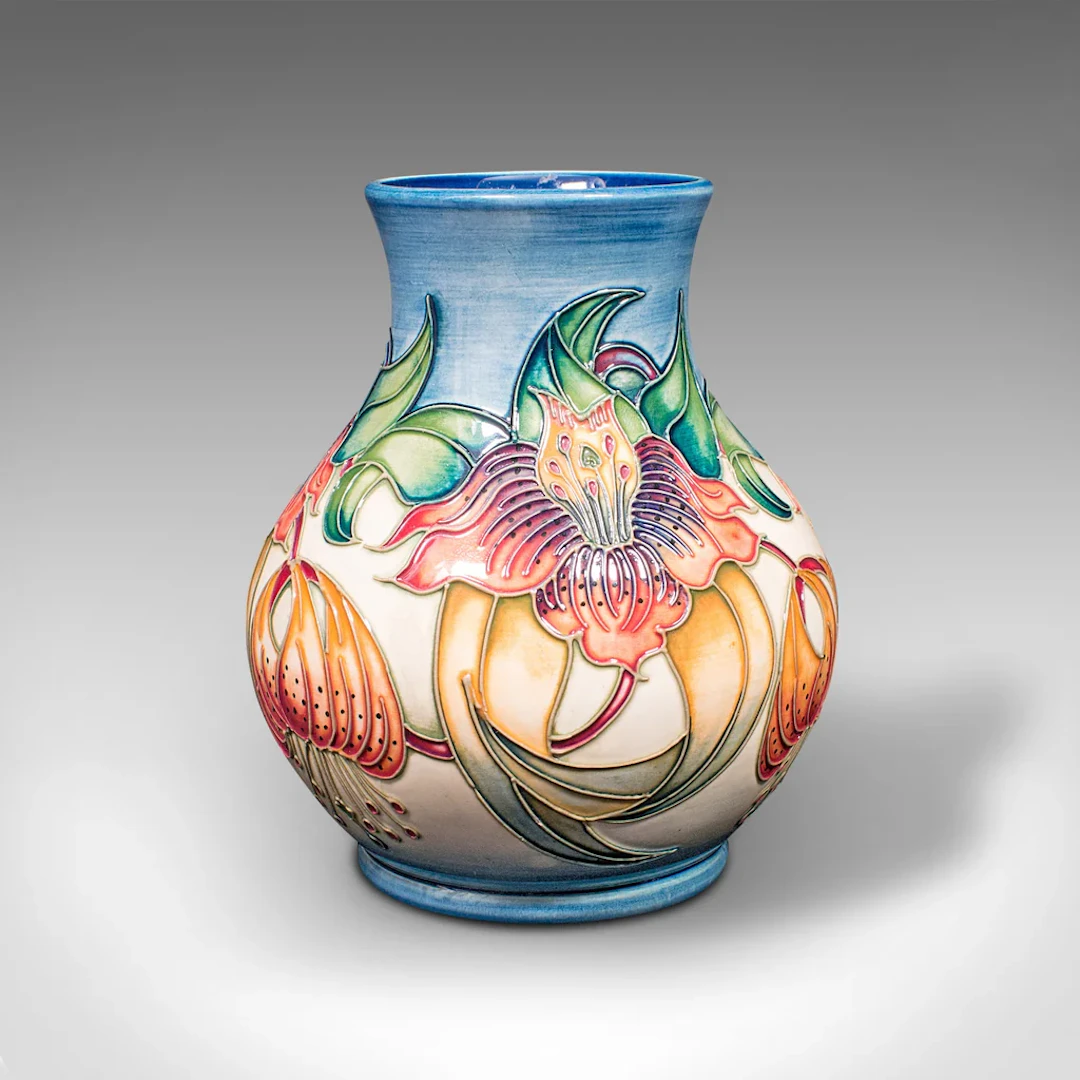 Small Vintage Decorative Posy Vase, English, Ceramic, Flower, Late 20th Century
