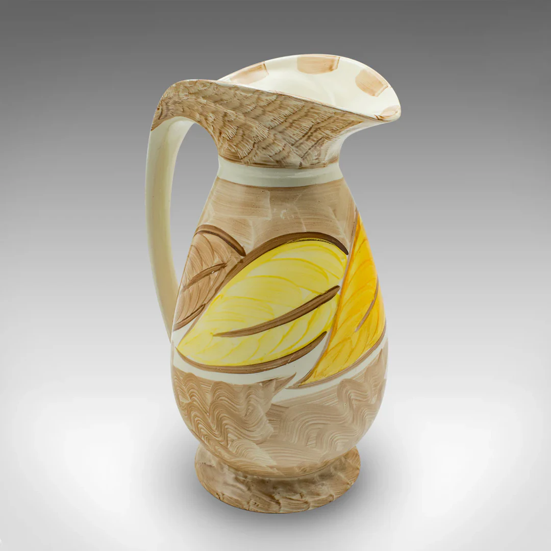 Vintage Decorative Pouring Ewer, English, Ceramic, Serving Jug, Art