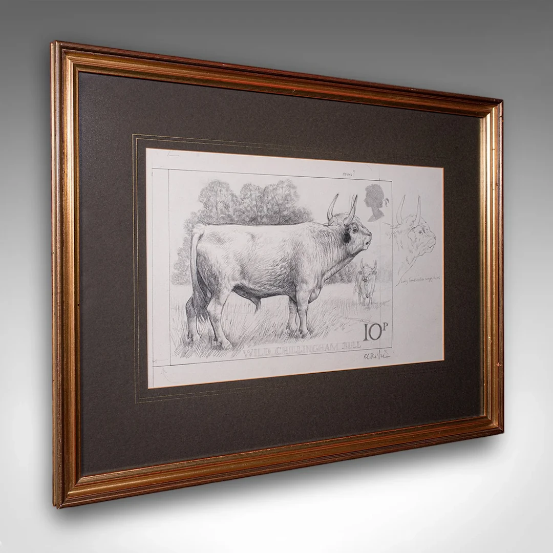 Artist's Proof Sketch, English, Framed Drawing, Barry Driscoll, Chillingham