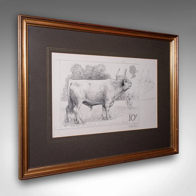 Artist's Proof Sketch, English, Framed Drawing, Barry Driscoll, Chillingham