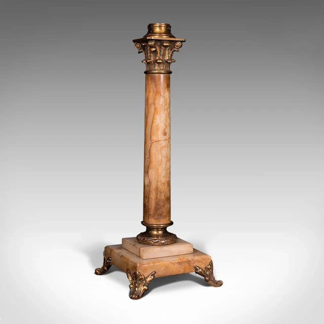 Antique Centrepiece Candelabra, Marble, Decorative, Candlestick, Victorian