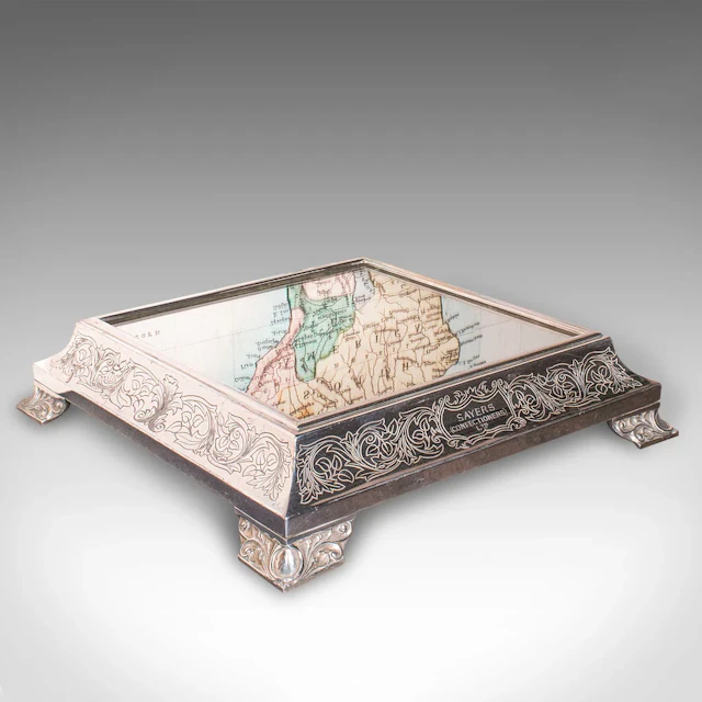 Vintage Mirrored Cake Display, English, Silver Plate, Shop, Wedding