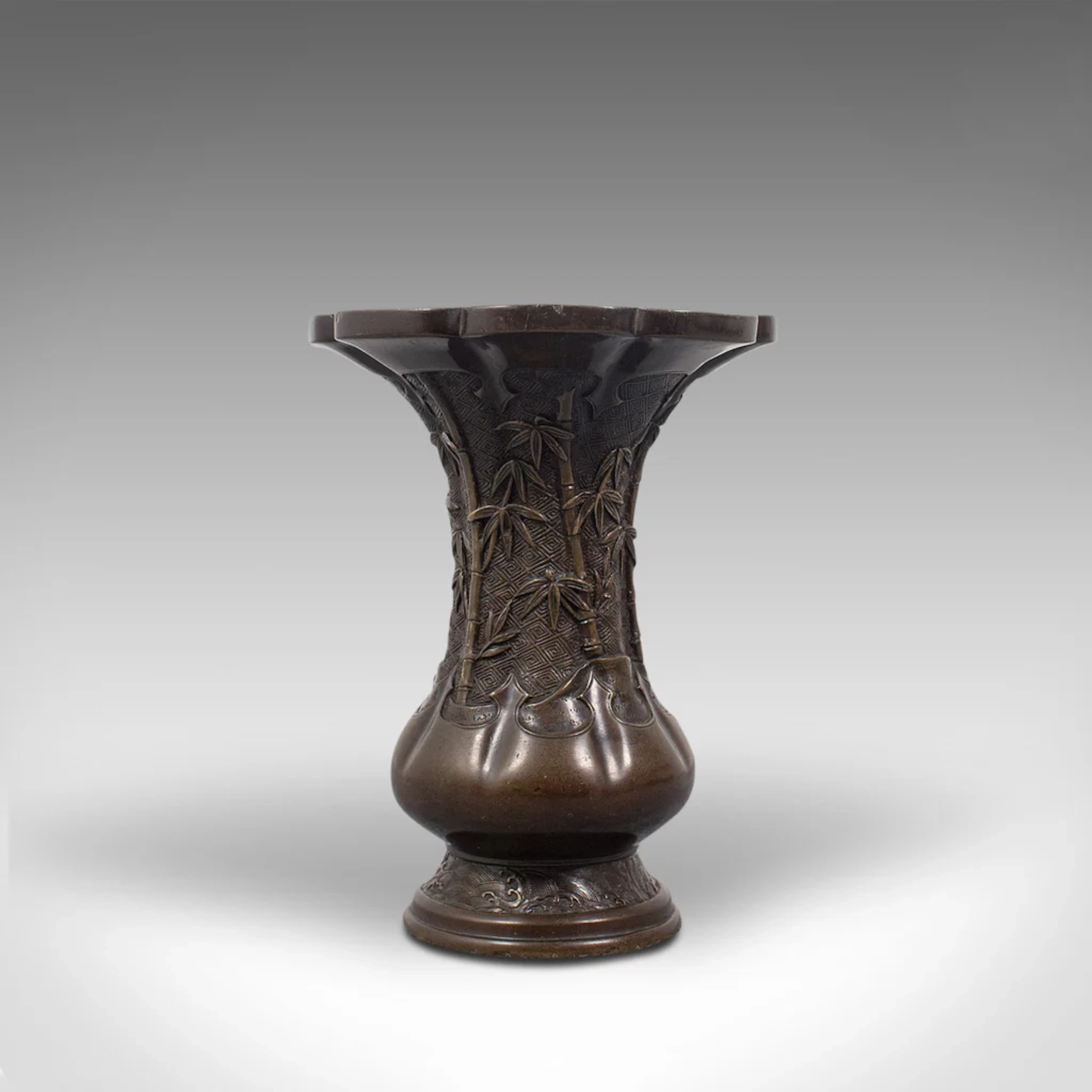 Antique Oriental Vase, Chinese, Bronze, Decorative Baluster Urn, Victorian