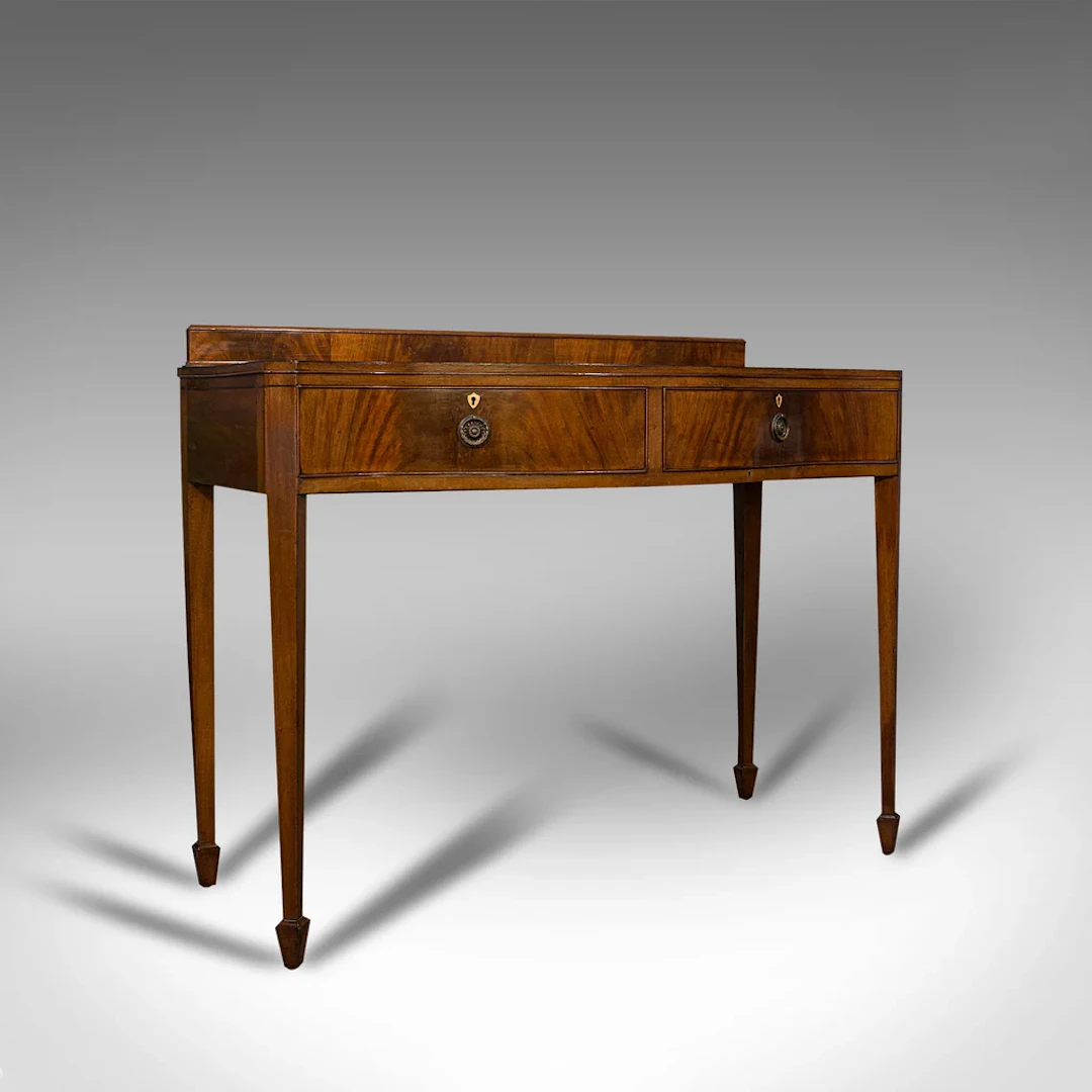 Antique Side Table, English, Mahogany, Buffet, Server, Hamptons, Edwardian