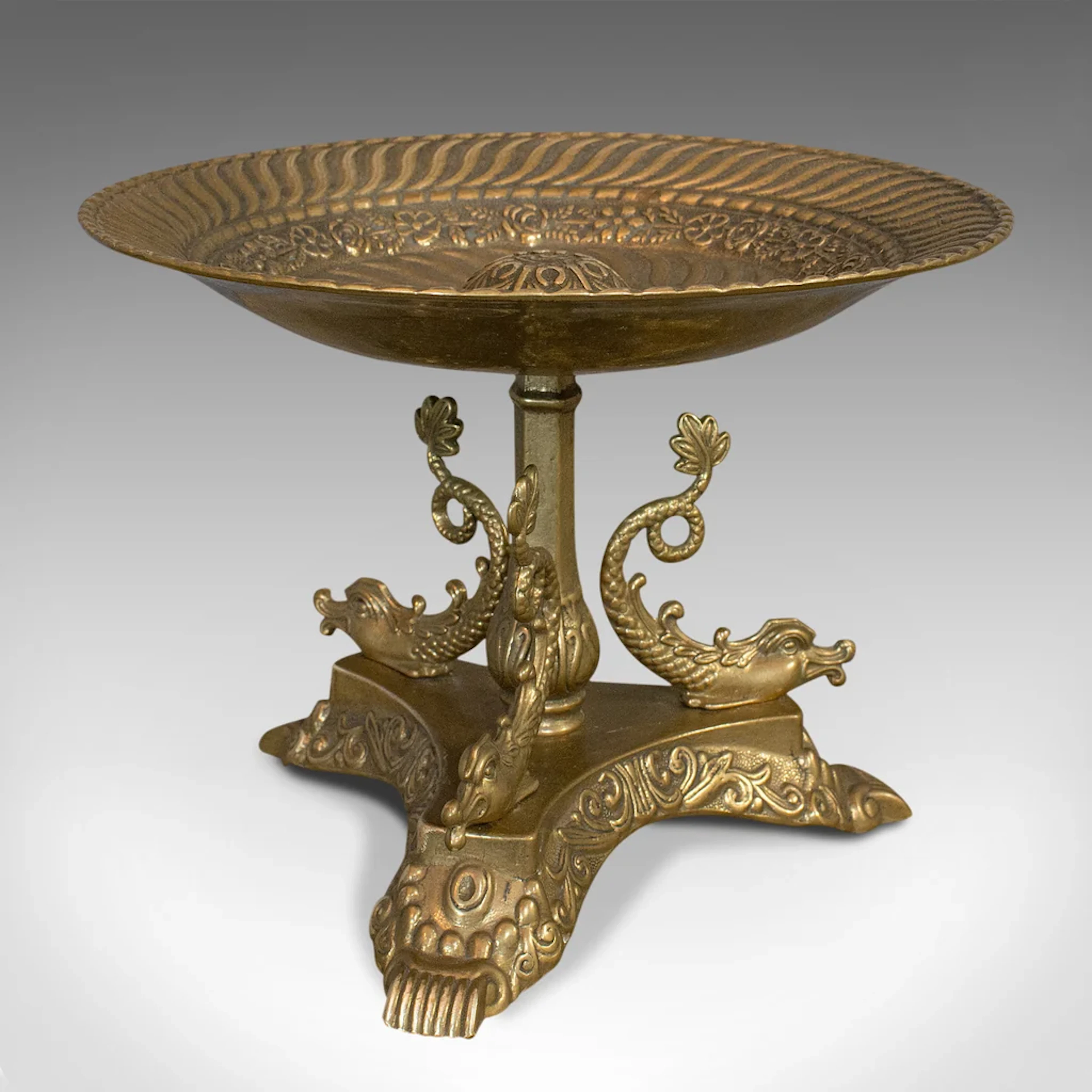 Vintage Fruit Bowl, Oriental, Art Deco, Serving Dish, 20th Century, Circa 1950
