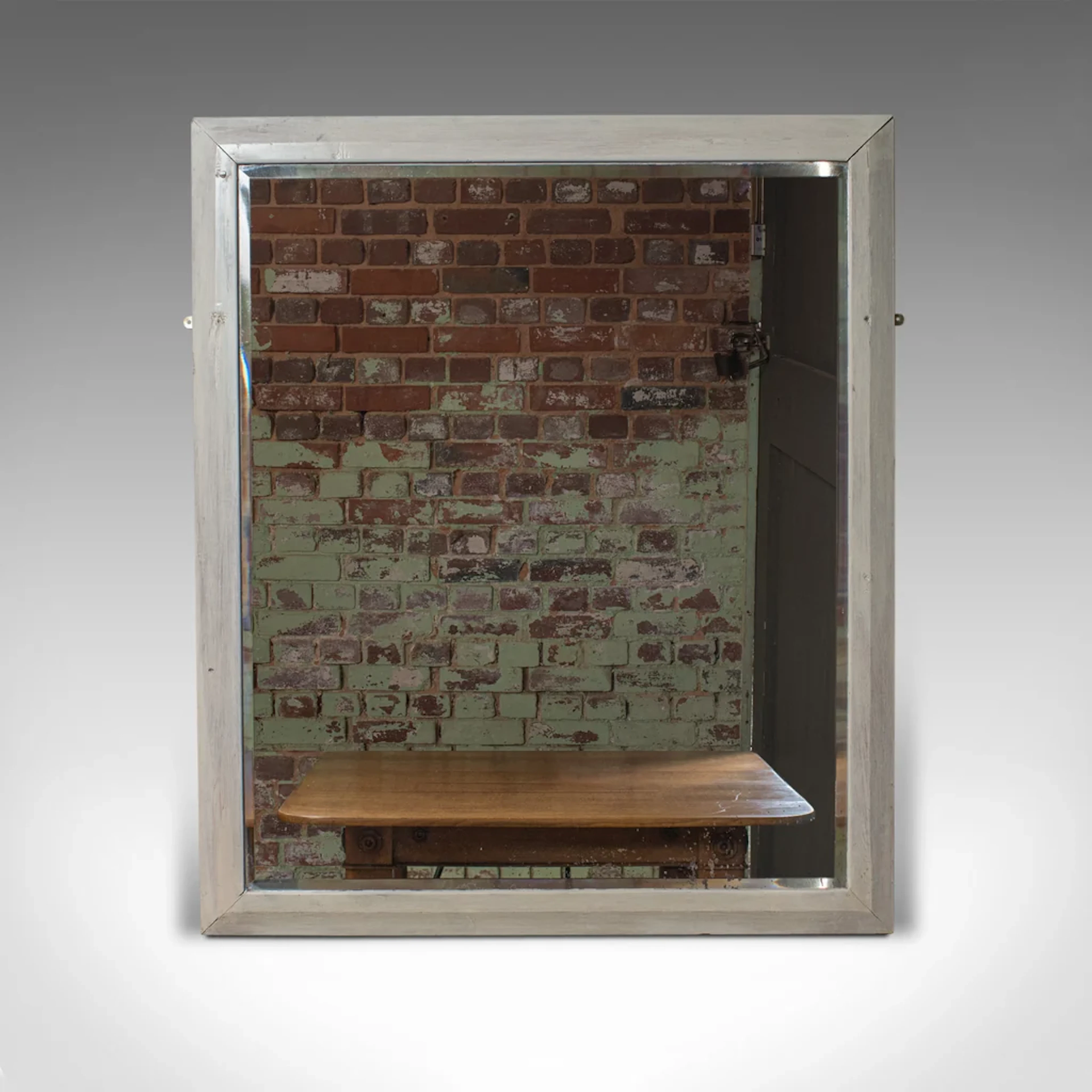 Large Antique Wall Mirror, English, Victorian, Painted, Pitch Pine, Circa 1900