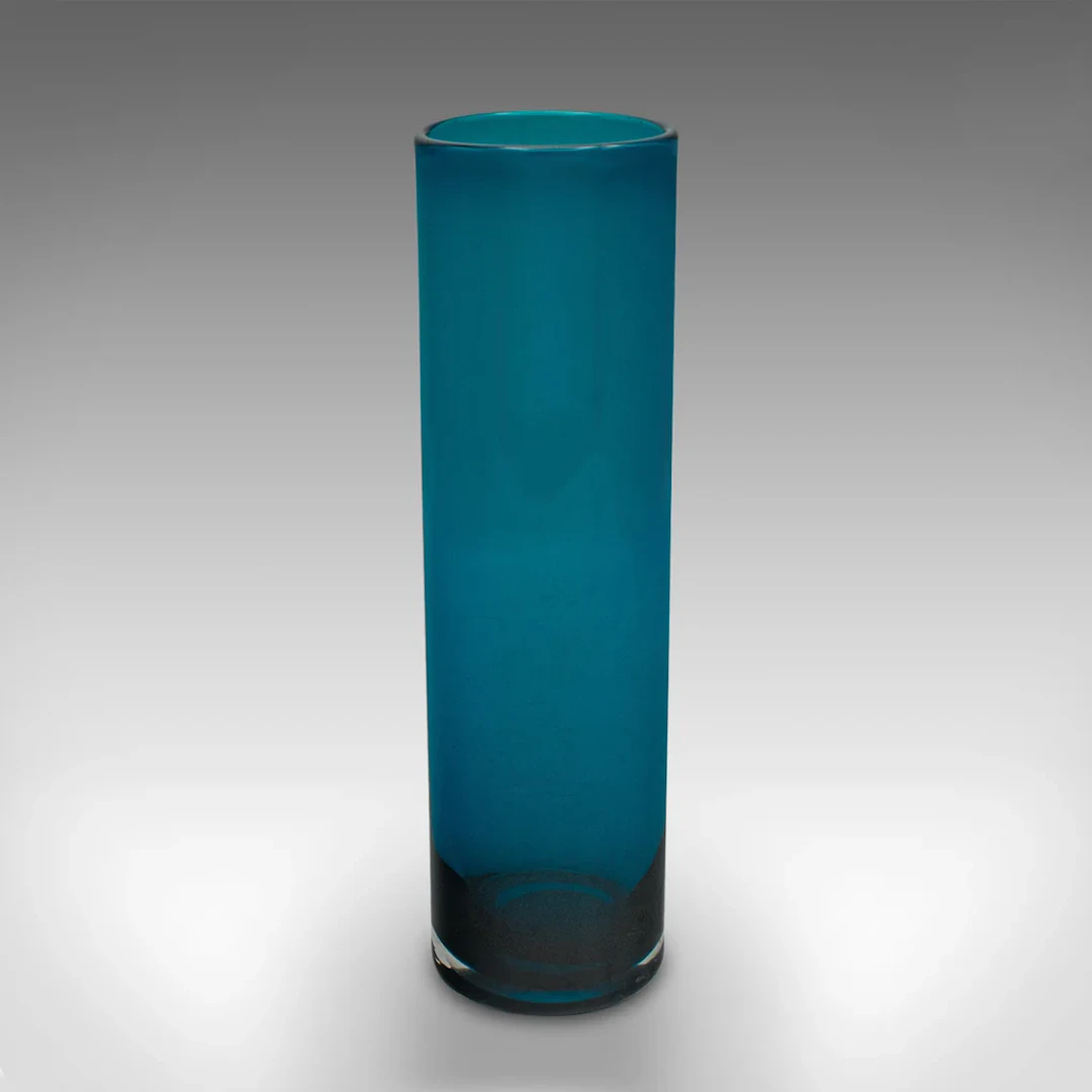 Vintage Scandinavian Posy Vase, Swedish, Art Glass Flower Sleeve, Mid Century