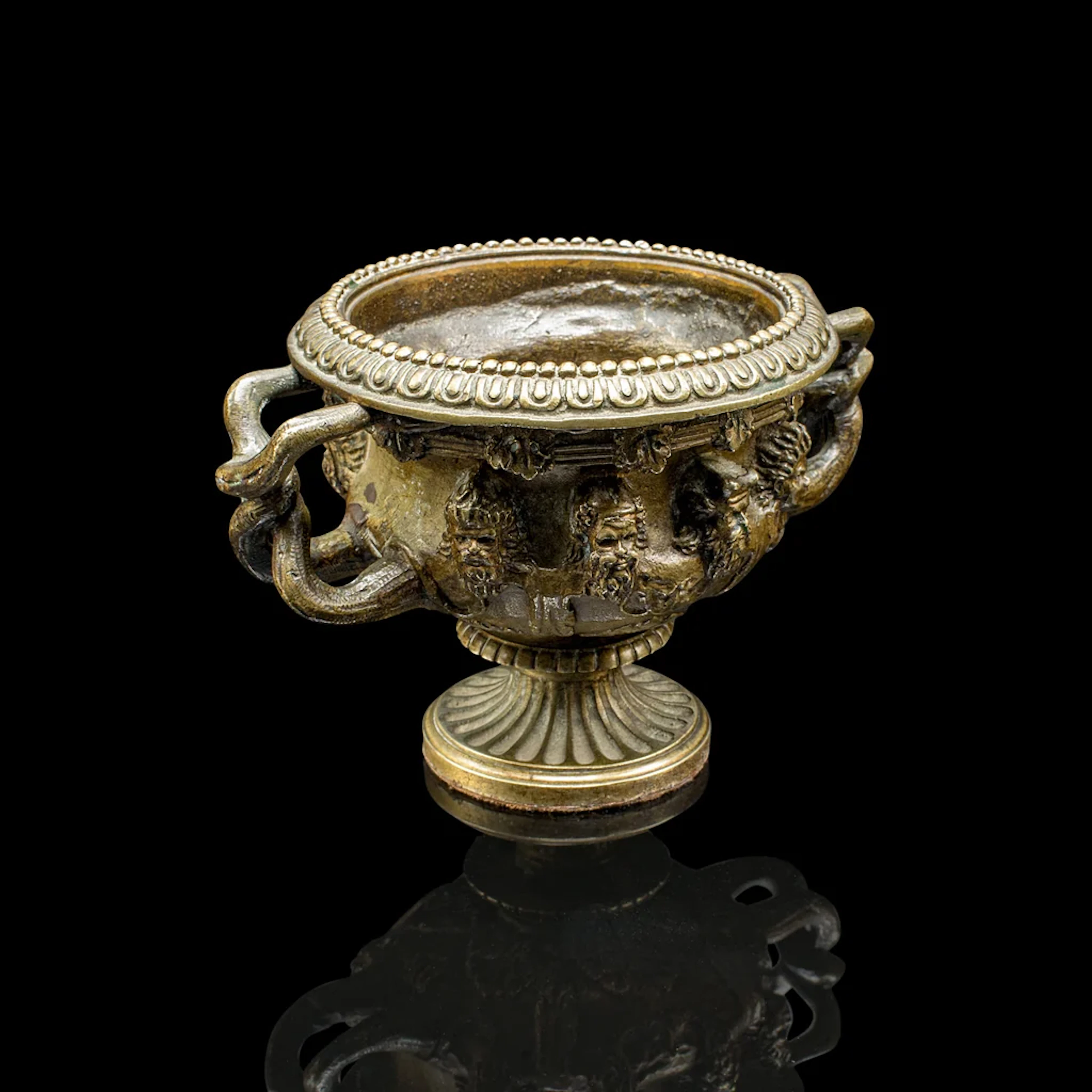 Small Antique Grand Tour Warwick Vase, Victorian, Italian Decor, Planter