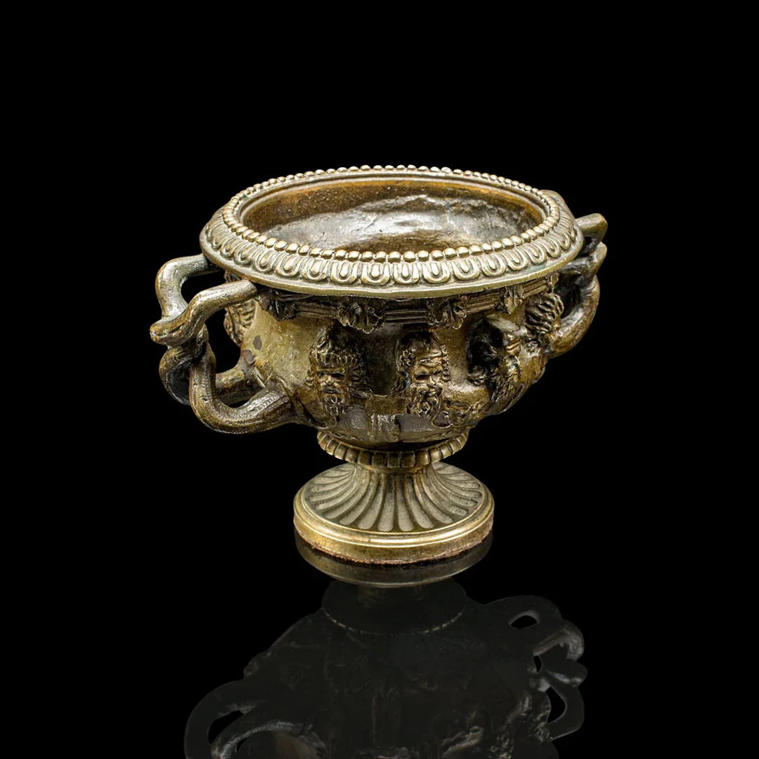 Small Antique Grand Tour Warwick Vase, Victorian, Italian Decor, Planter