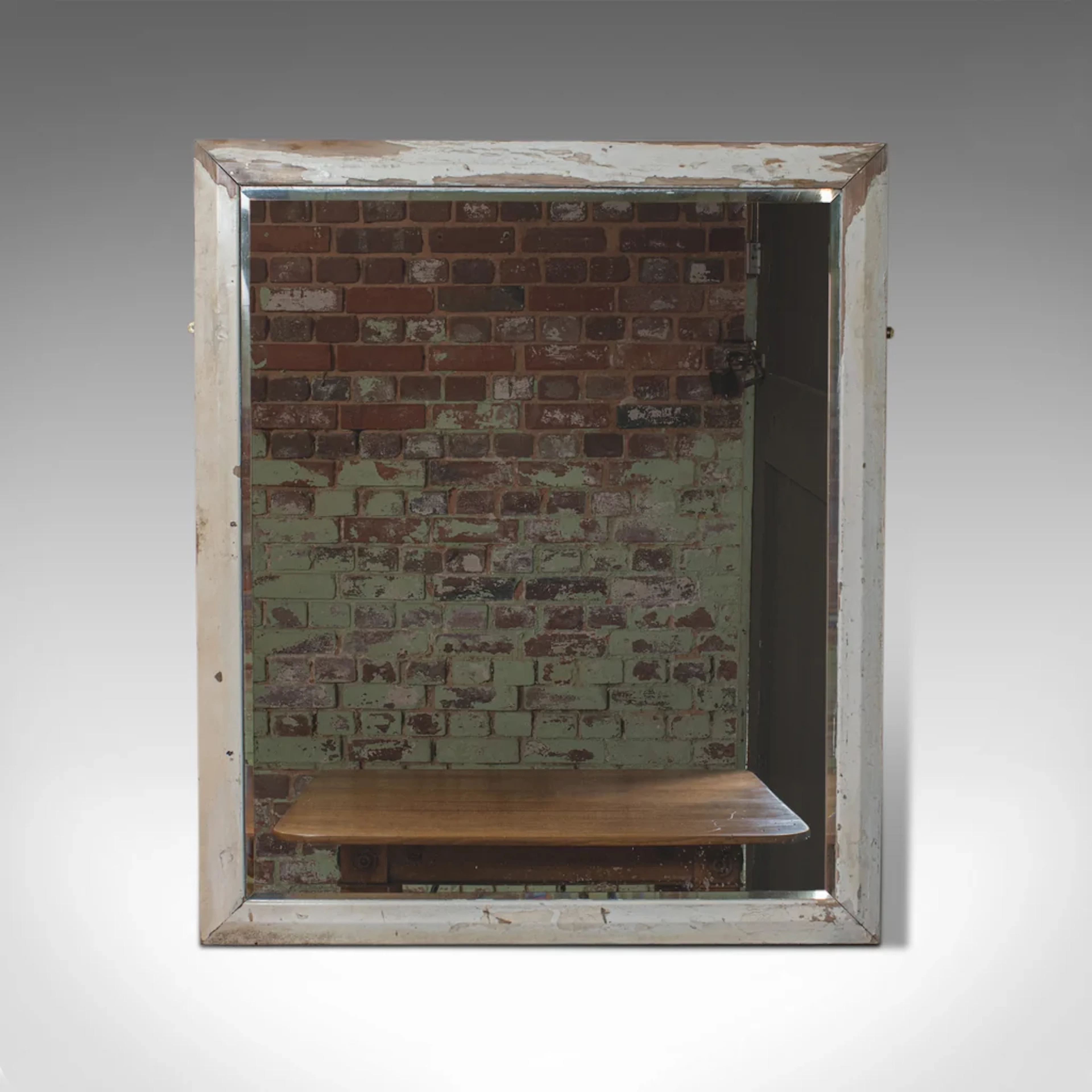 Large Antique Wall Mirror, English, Victorian, Painted, Pine, Circa 1900