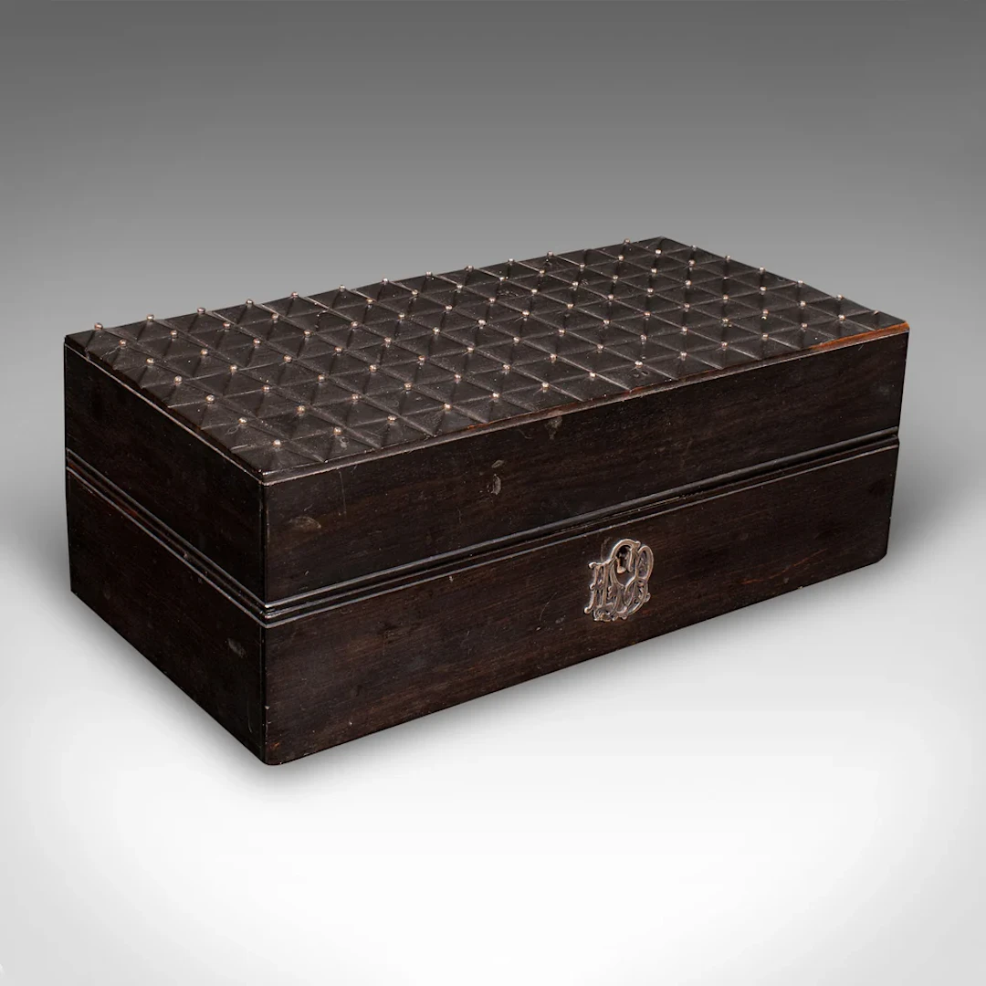 Antique Jewellery Box, English, Coromandel, Aesthetic Period, Victorian, C.1900