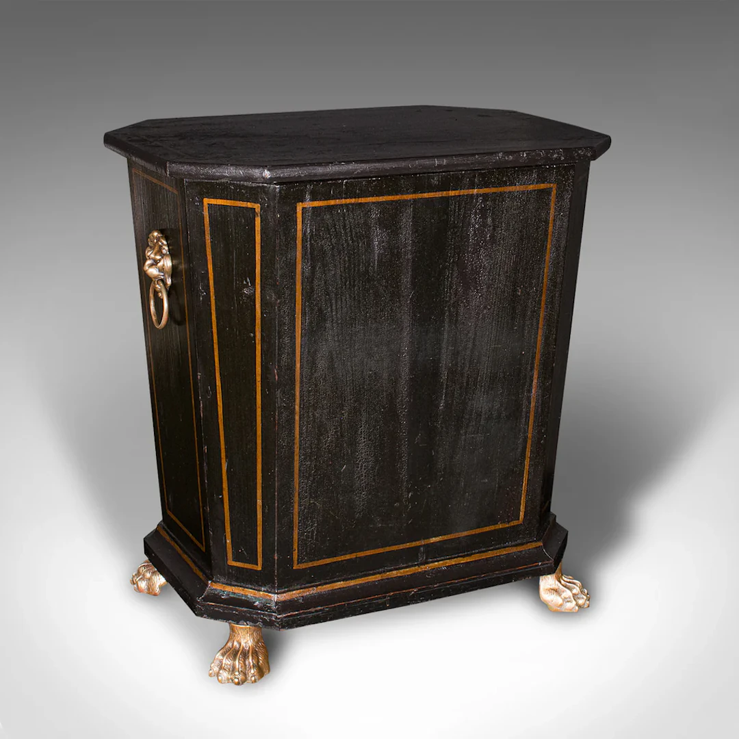 Antique Fireside Store, English Pine, Log, Coal Bin, Aesthetic Period