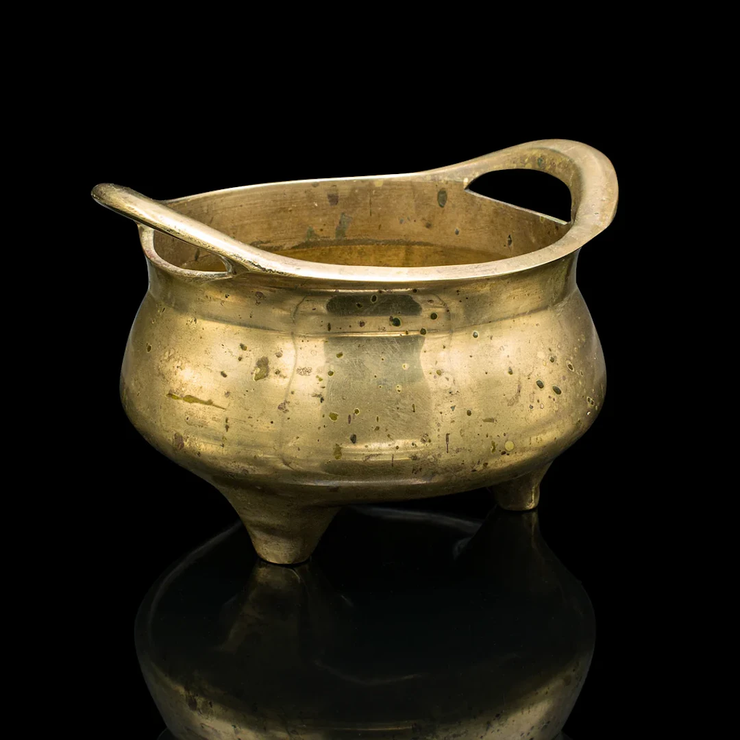 Antique Incense Burner, Oriental, Brass Censer, Decorative, Victorian, C.1900